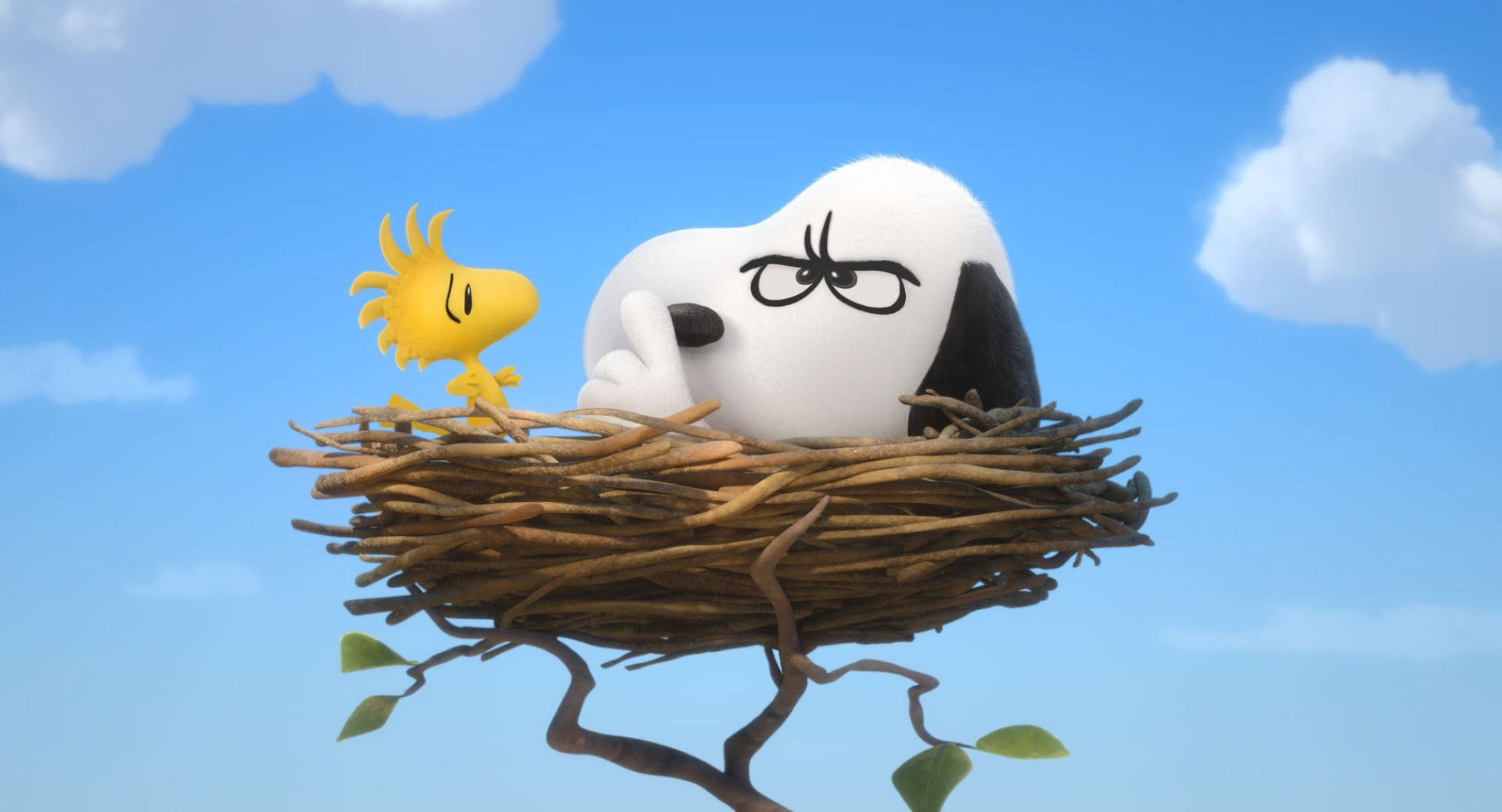 The Peanuts Movie Snoopy Birds Nest Background