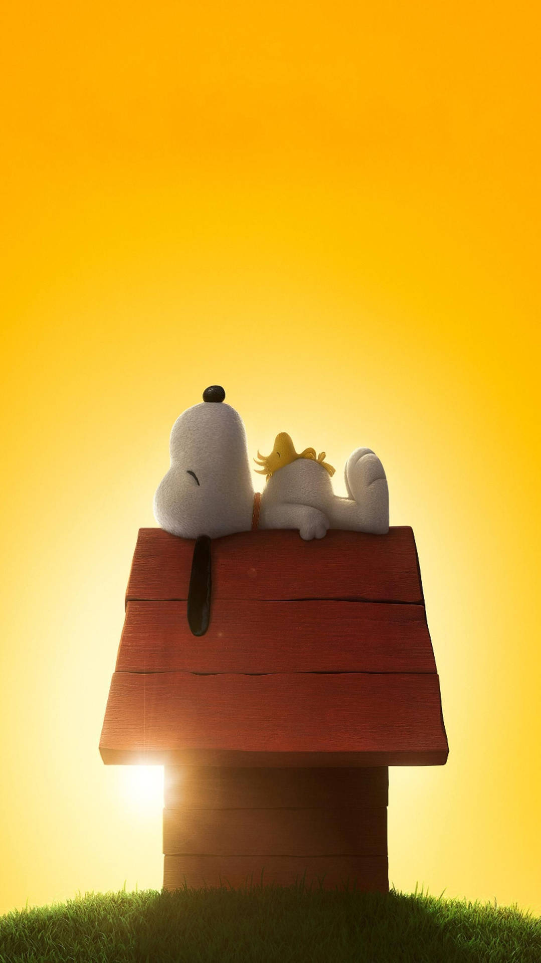 The Peanuts Movie Snoopy During Sunset Background