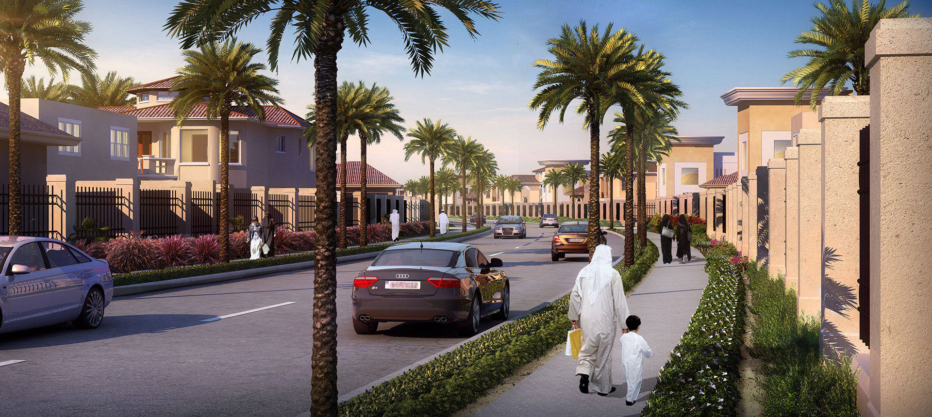 The Pearl-qatar Modernized Neighborhood Background