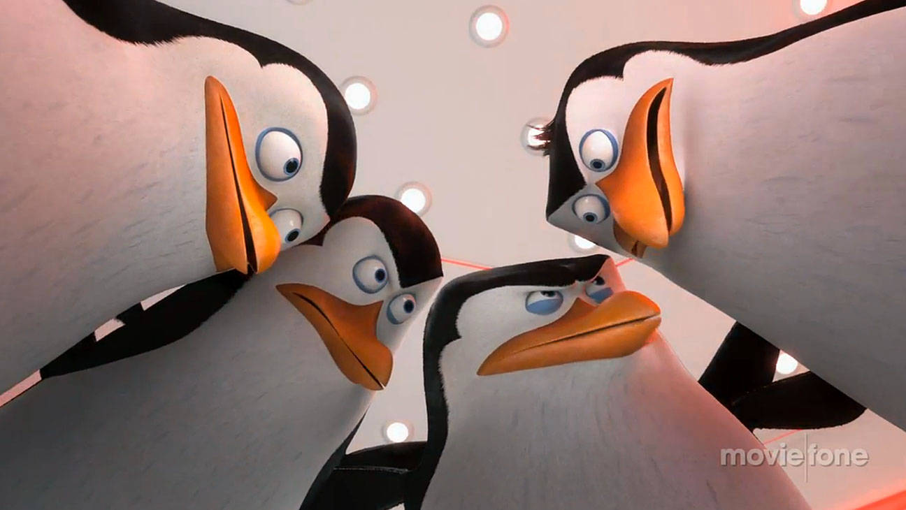 The Penguins Of Madagascar In Action Background