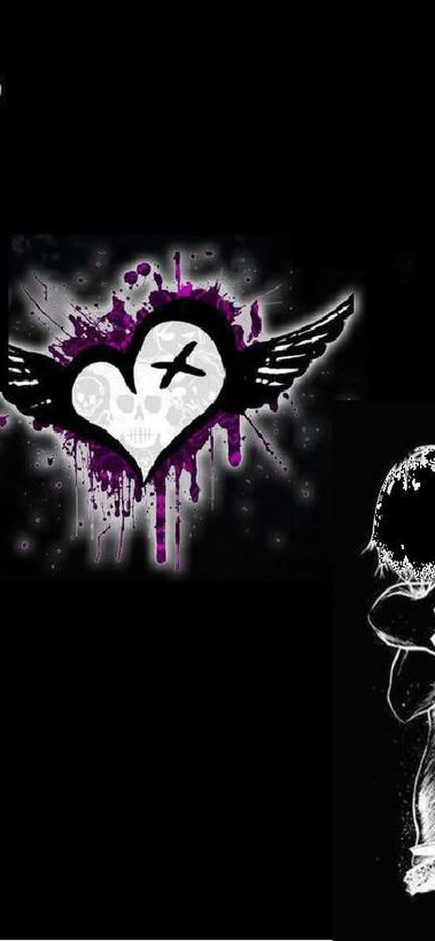 The Perfect Blend Of Fashion And Function - This Cute Emo Iphone Background Is Perfect For Anyone Looking To Make A Style Statement.