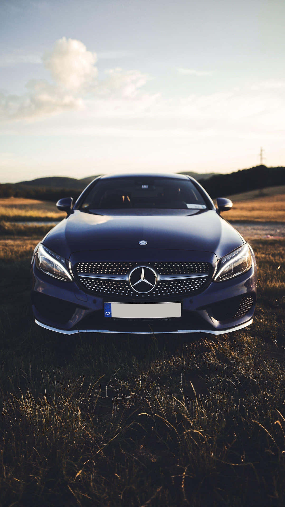 The Perfect Combination - Mercedes Benz And Apple Iphone Background