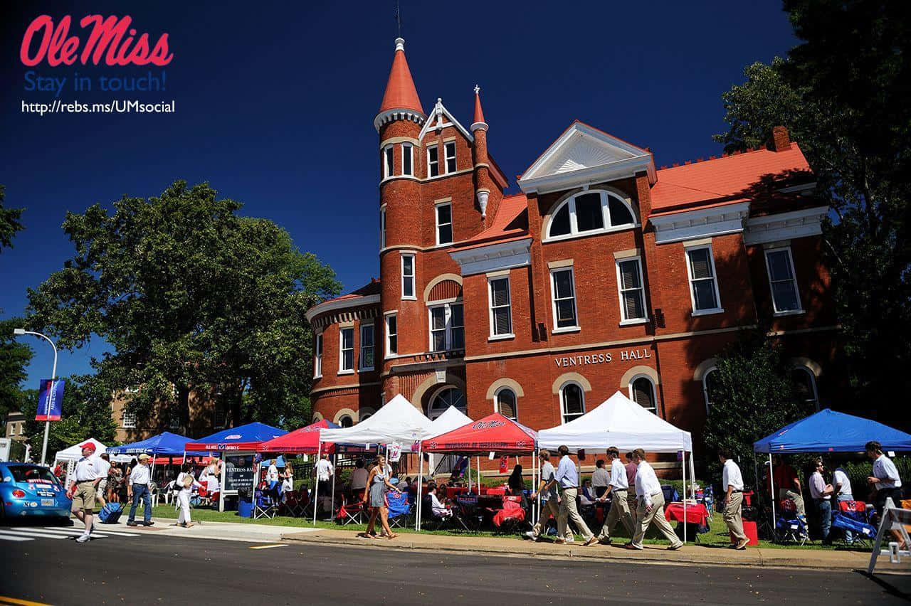 The Picturesque Oxford Campus Of The University Of Mississippi Background