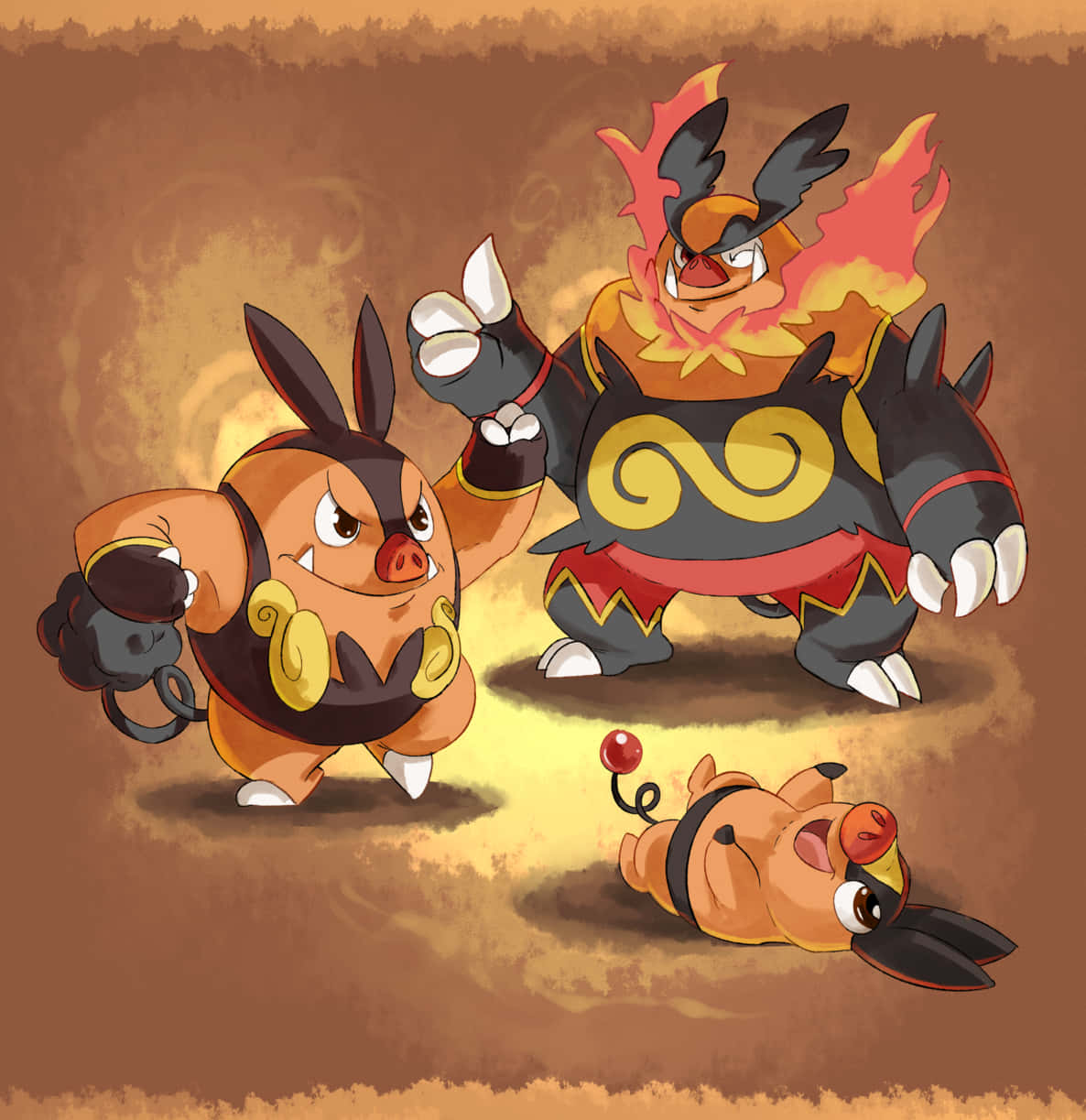 The Pig Evolution Of Emboar Background