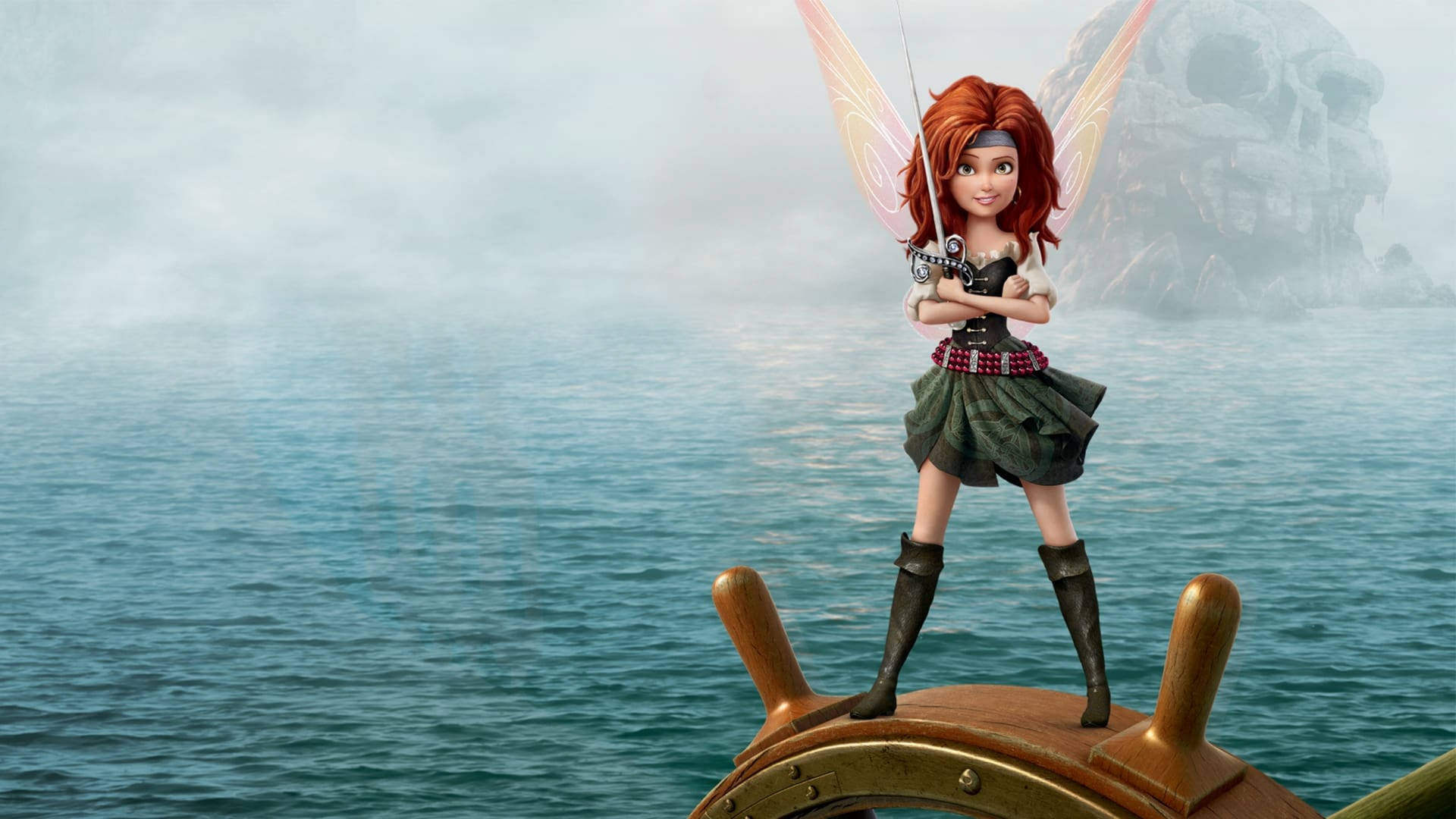 The Pirate Fairy With Tinker Bell Background