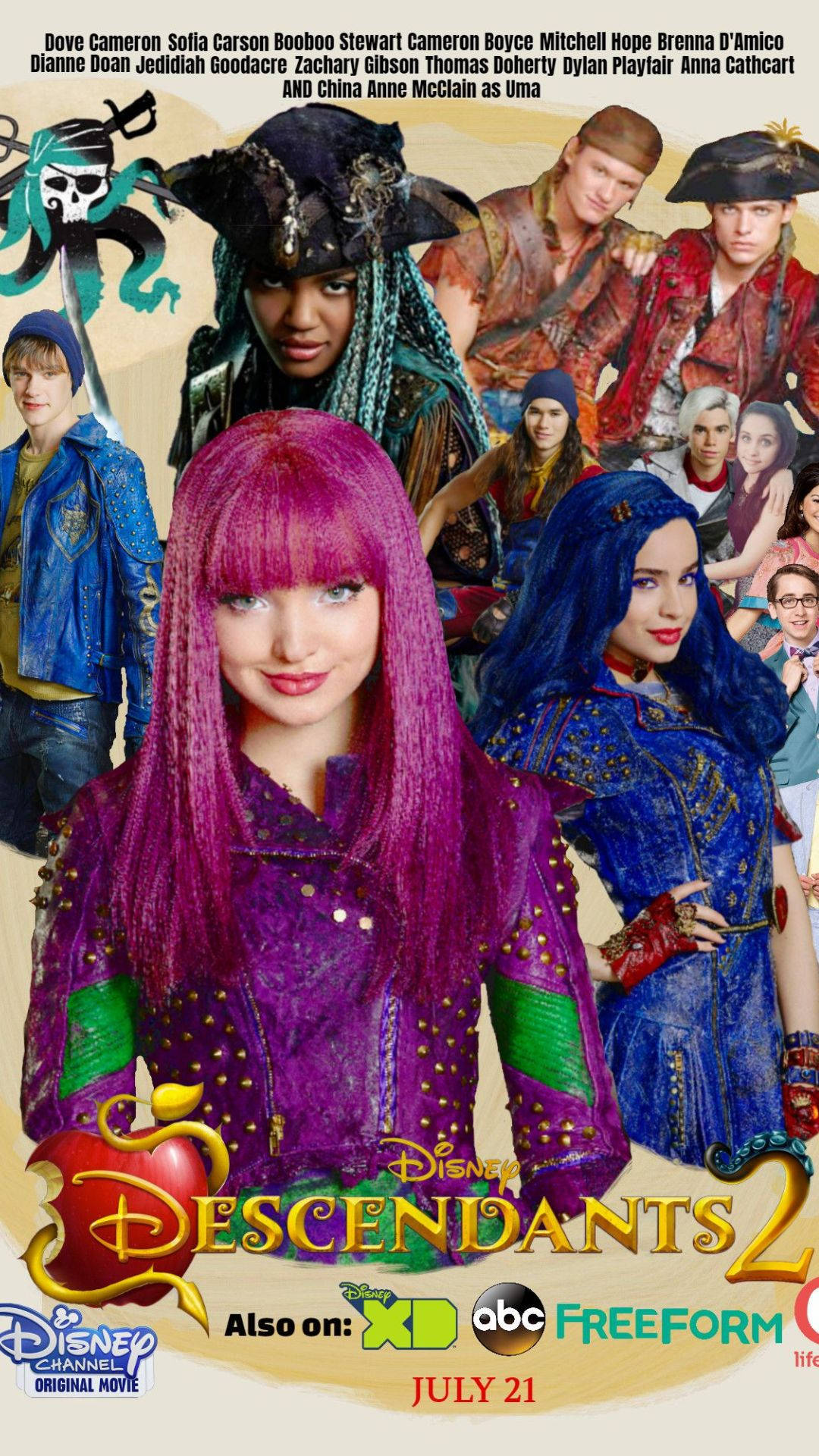 The Pirates Of Descendants 2 Background