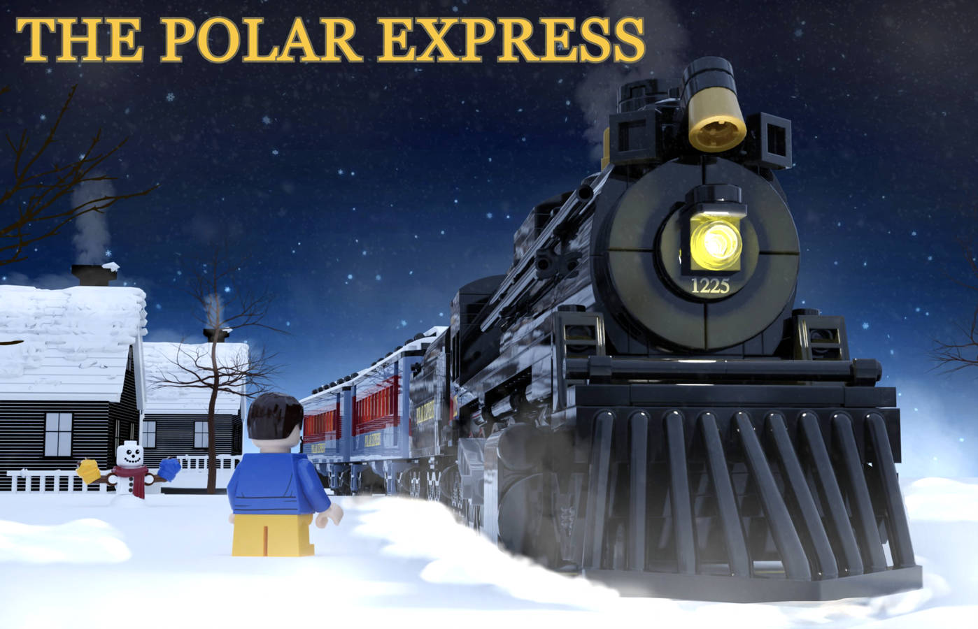 The Polar Express Cartoon Background