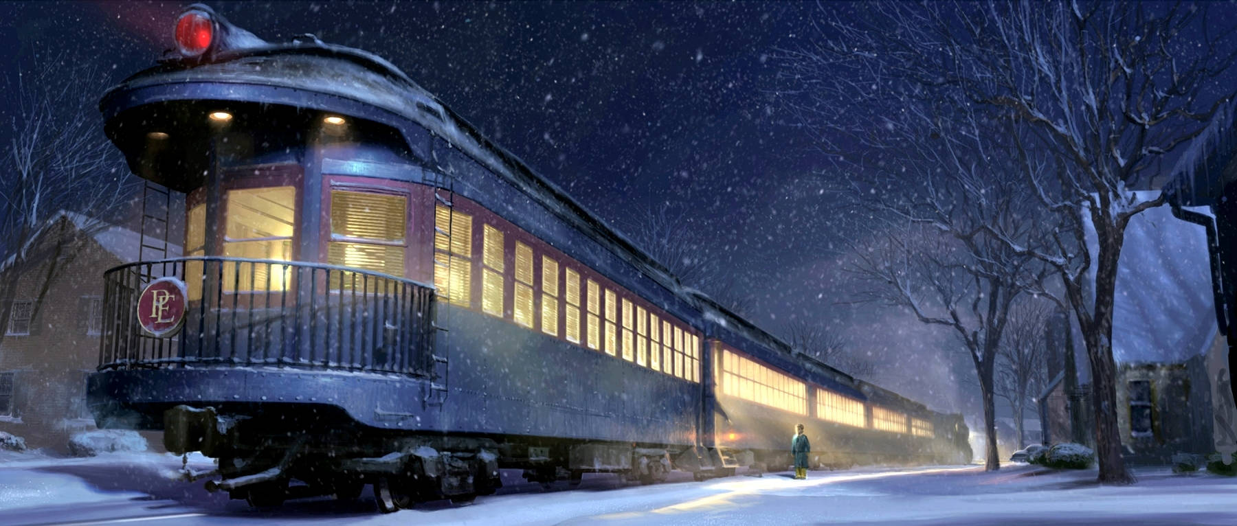 The Polar Express Frontal View Background