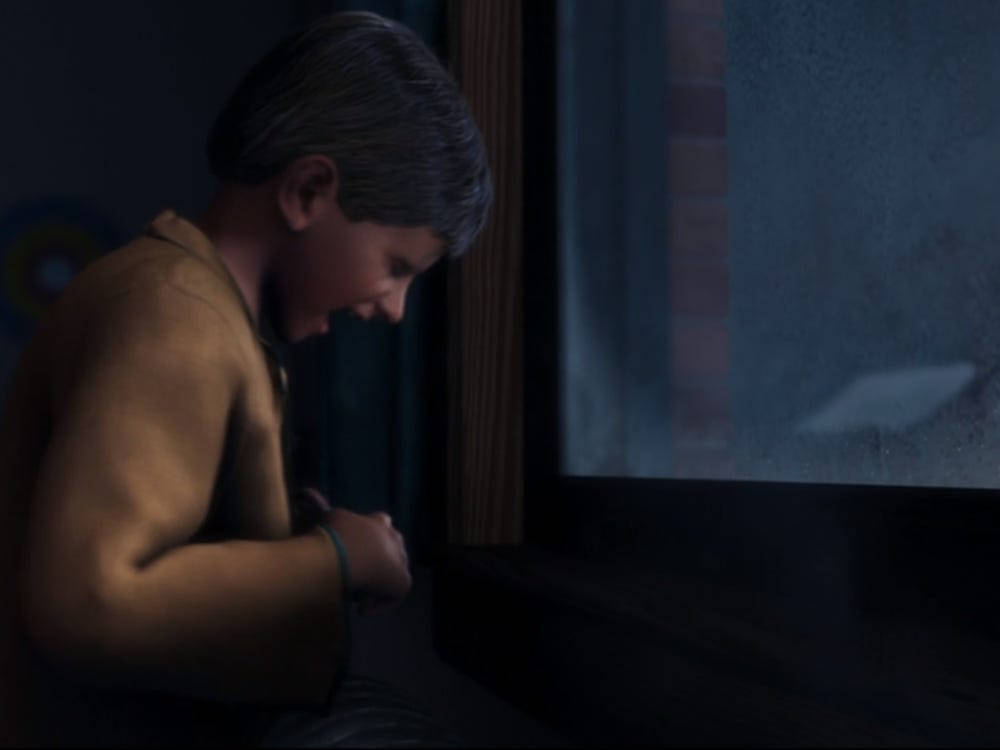 The Polar Express's Scene Of The Boy Hurting Background