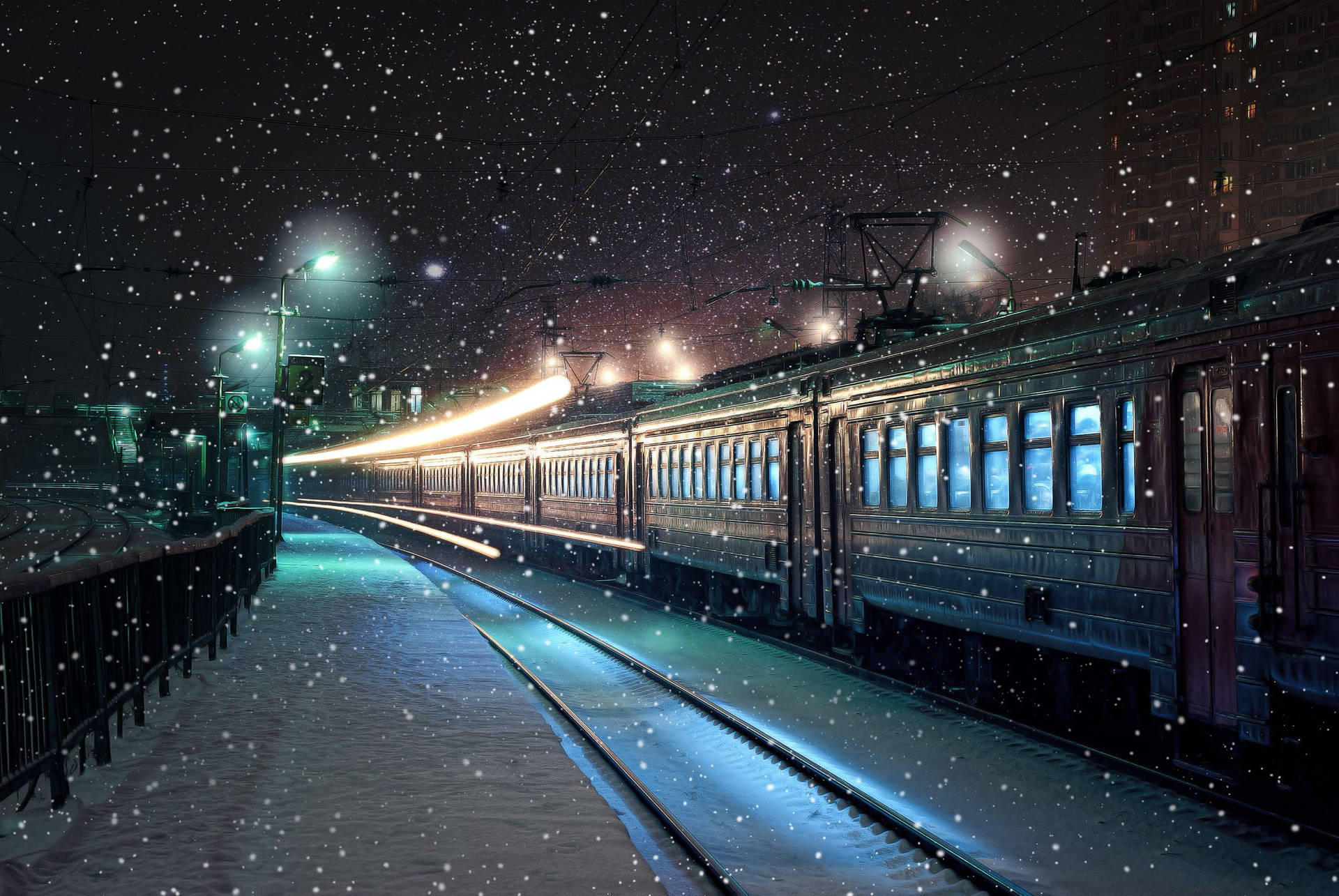 The Polar Express Side View Background