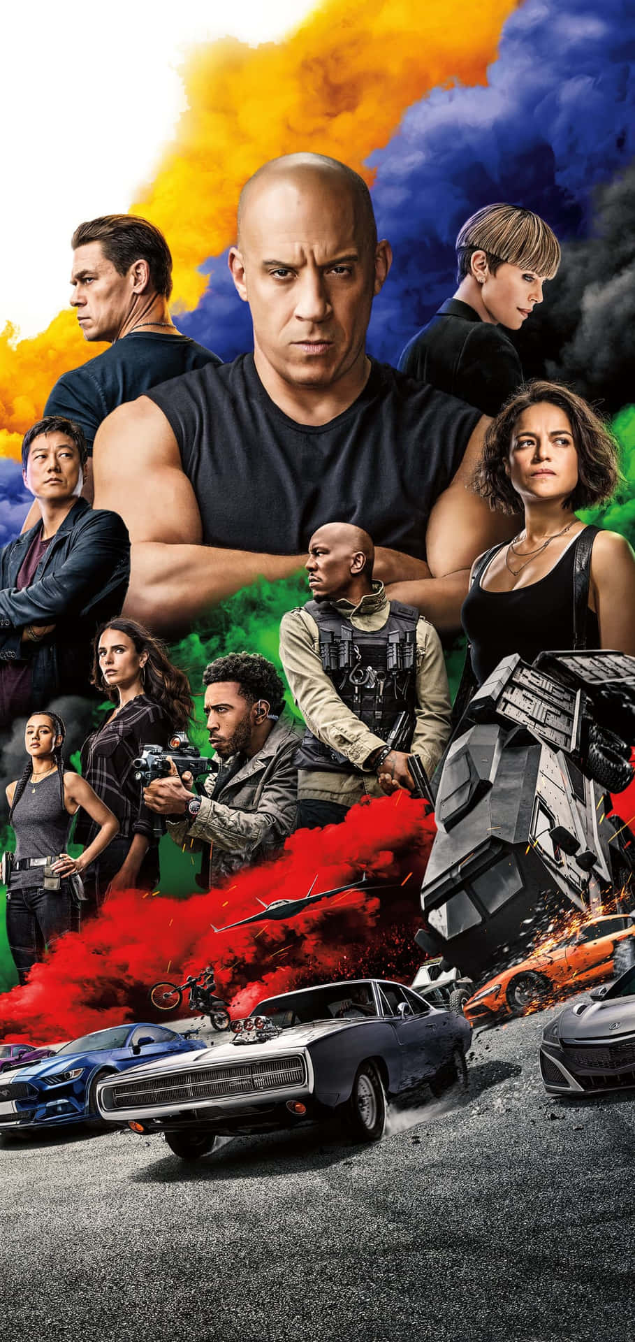 The Poster For Fast And Furious 7 Background