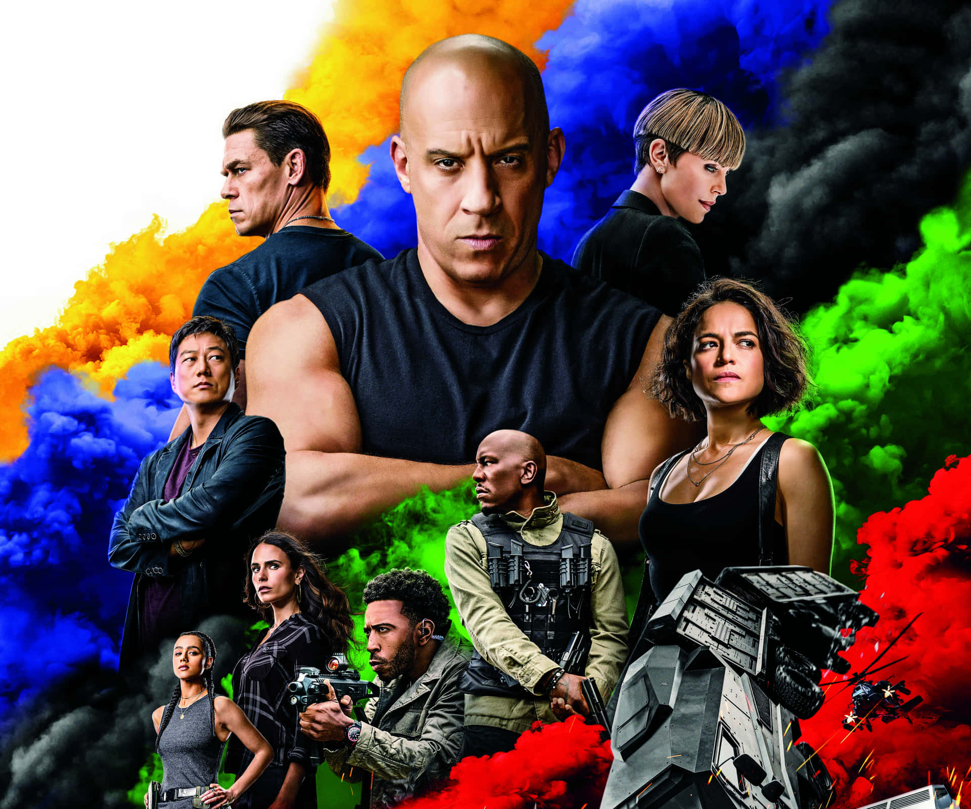 The Poster For Fast And Furious 7 Background