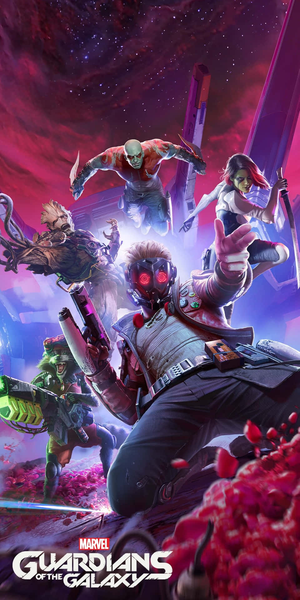 The Poster For Guardians Of The Galaxy Background