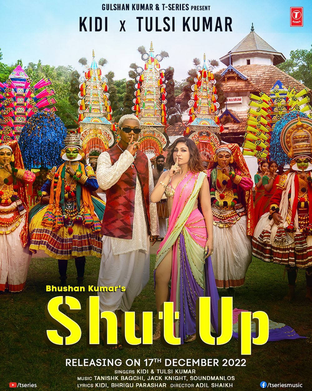 The Poster Of Shut Up Song By Kidi And Tulsi