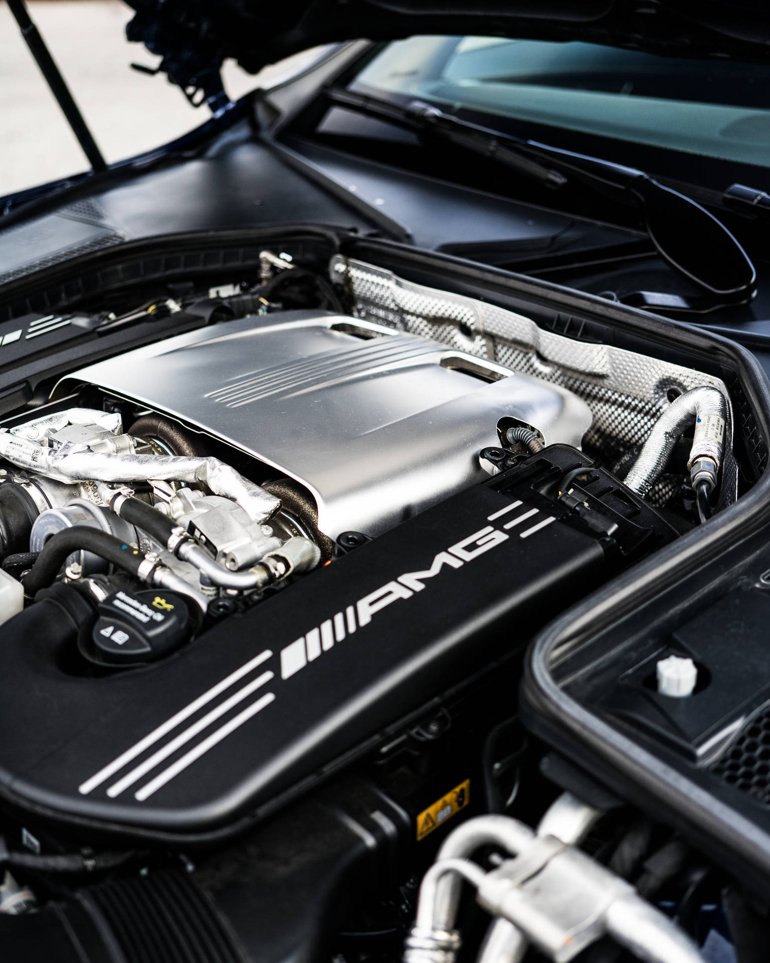 The Power Behind The Drive - Amg Engine Background