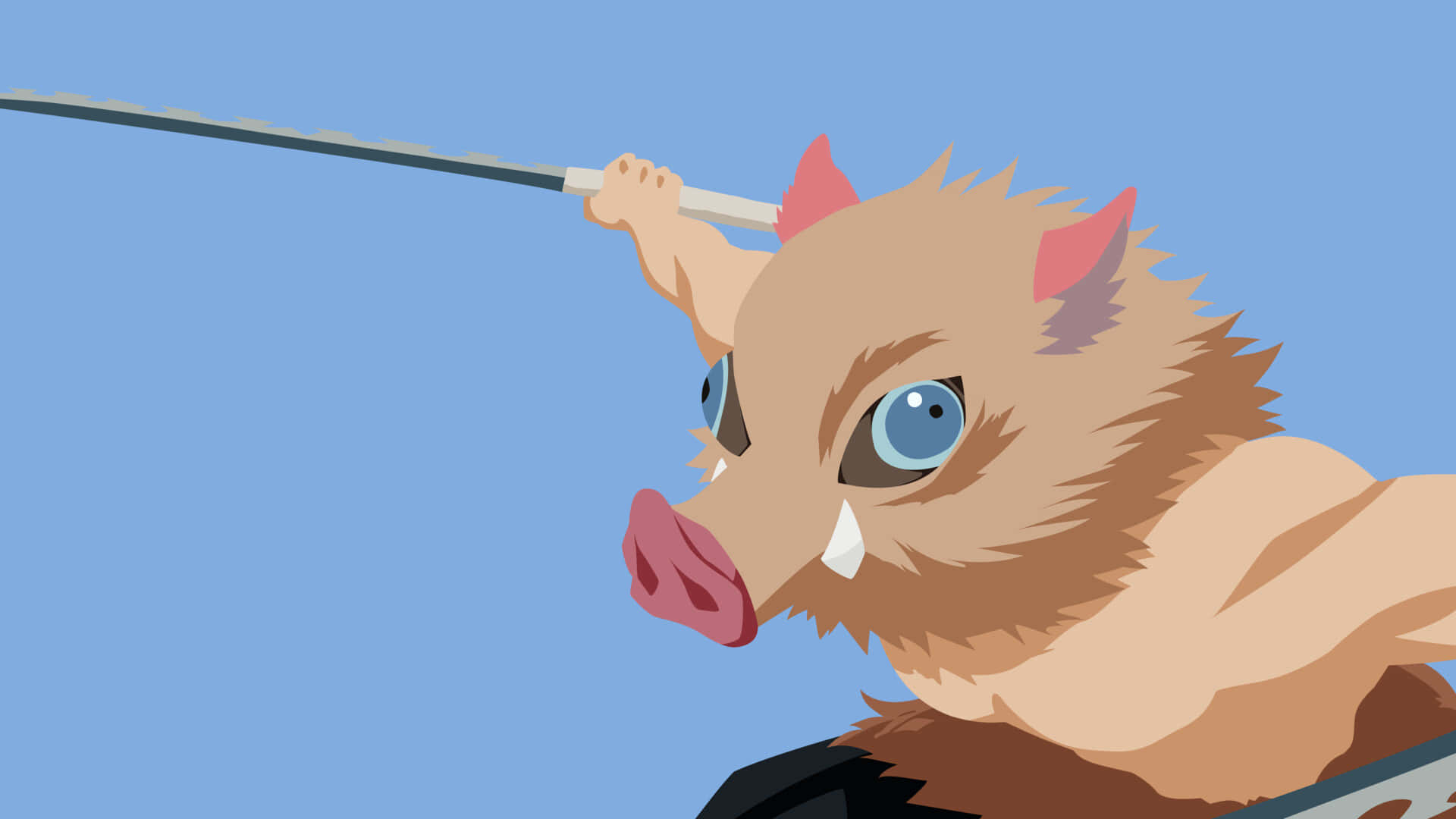 The Power Of A Demon Slayer In All Its Minimalist Glory Background