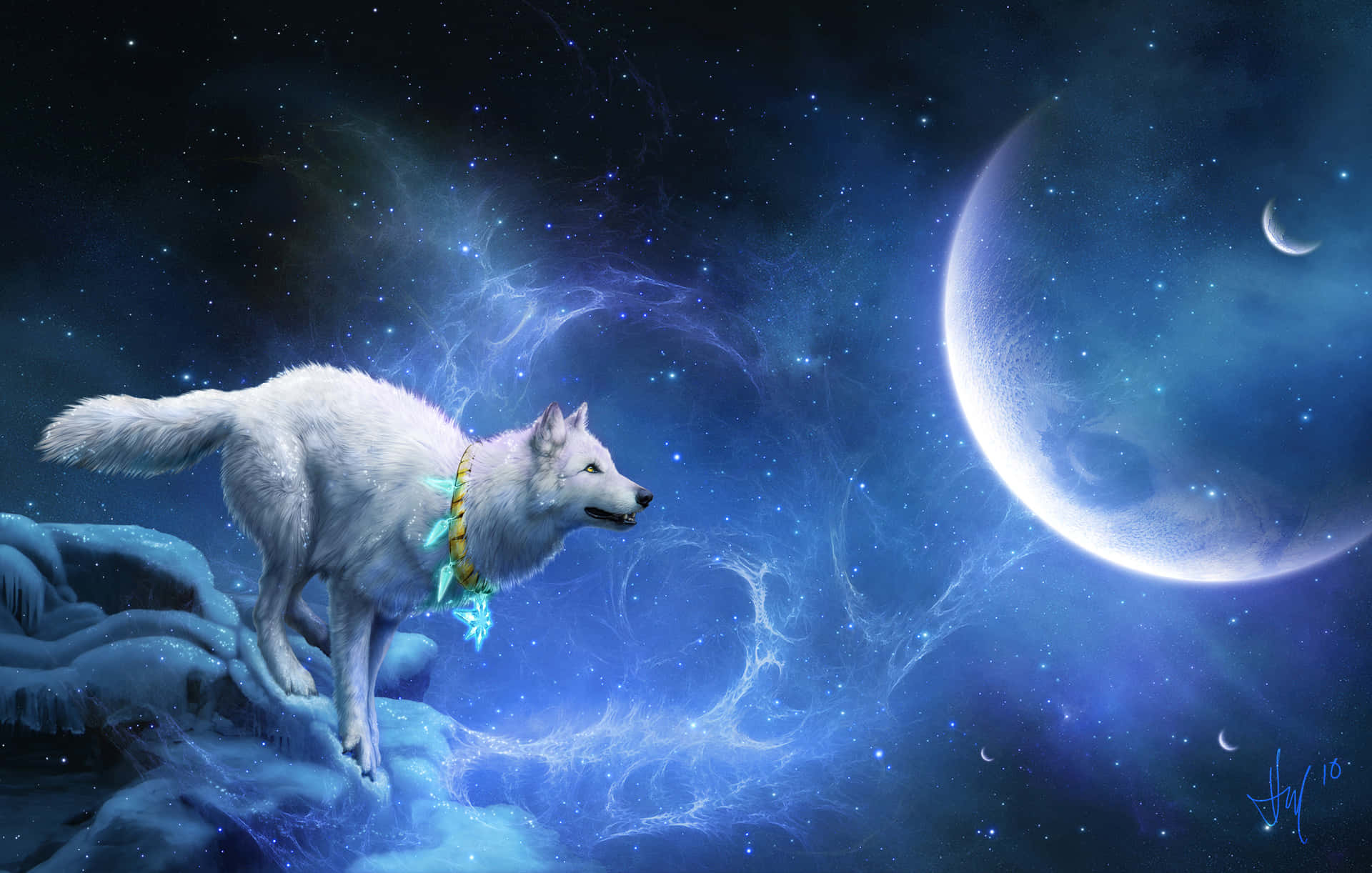 The Power Of A Lone Wolf Background