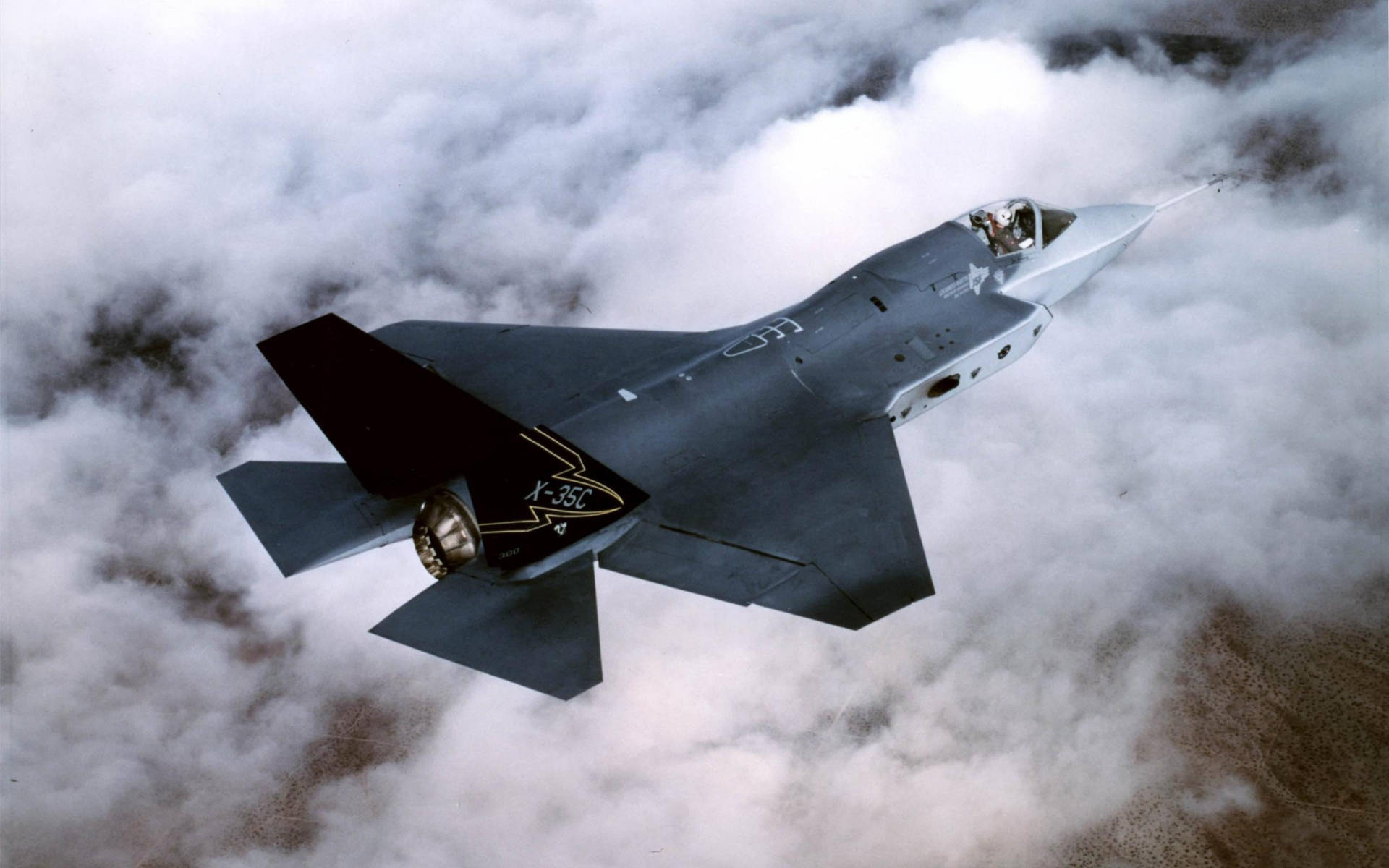 The Power Of Flight - Lockheed Martin X-35 Military Aircraft Background