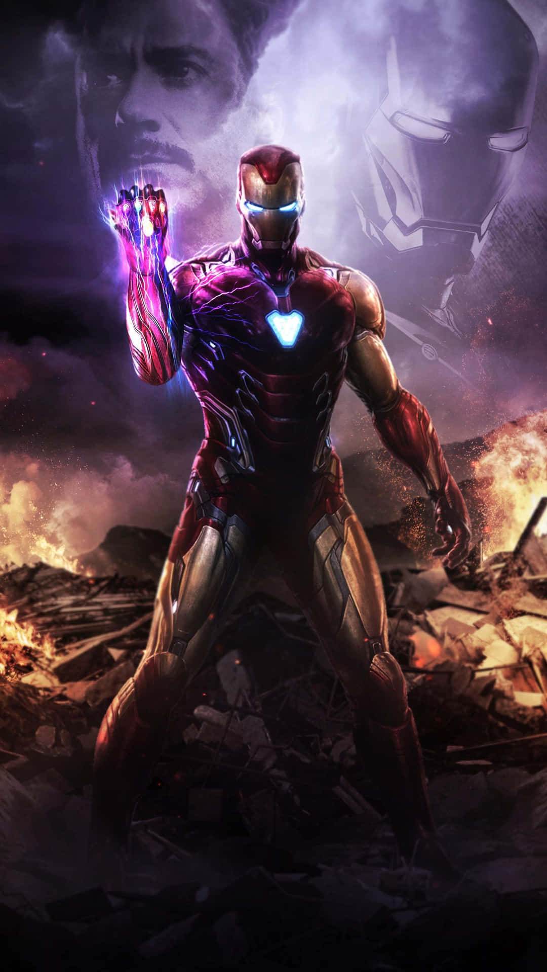The Power Of Six Infinity Stones Brings Balance To The Universe Background