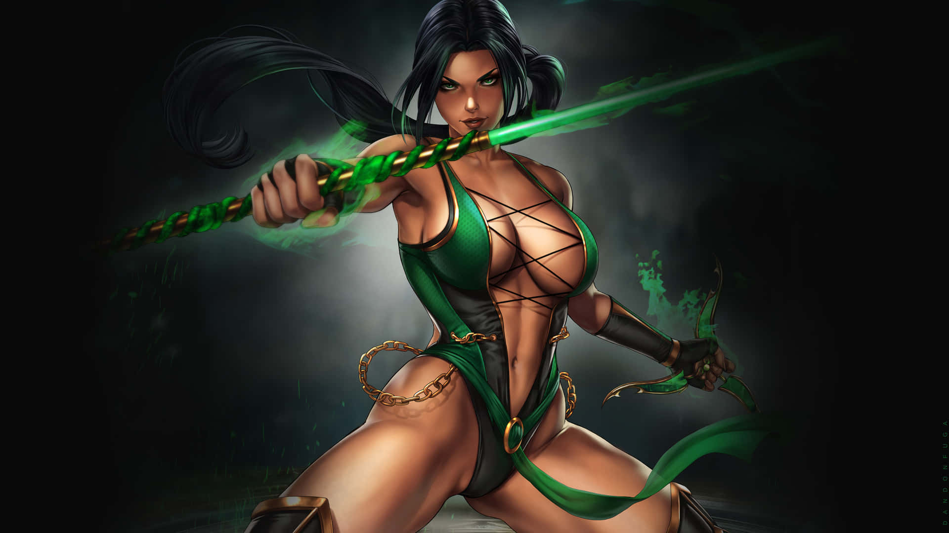 The Powerful Jade In Mortal Kombat. Background