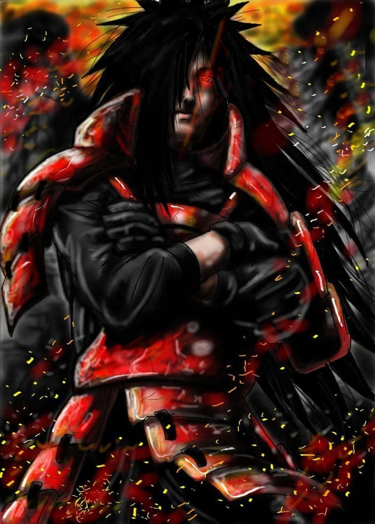 The Powerful Uchiha Madara Unleashes His Might Background