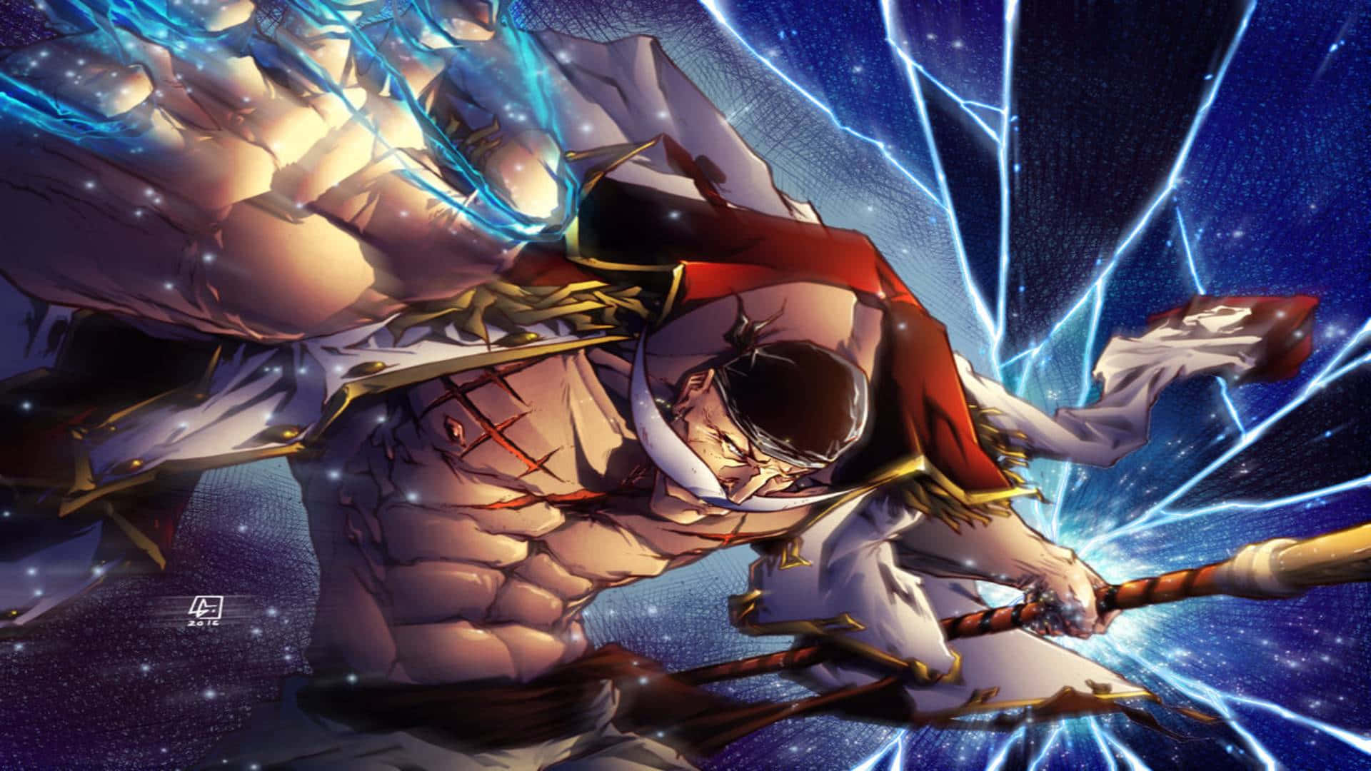 The Powerful Whitebeard, Ruler Of The Sea! Background