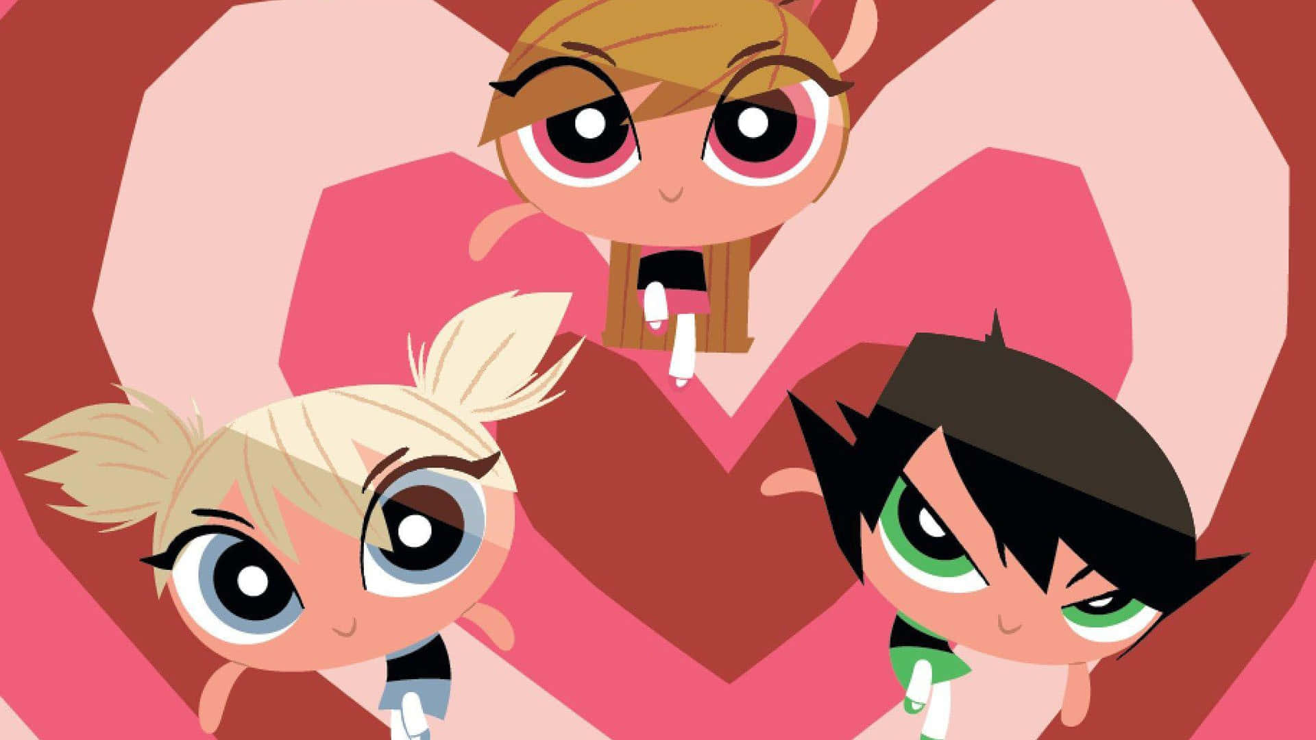 “the Powerpuff Girls Show Love And Compassion For The Whole World” Background
