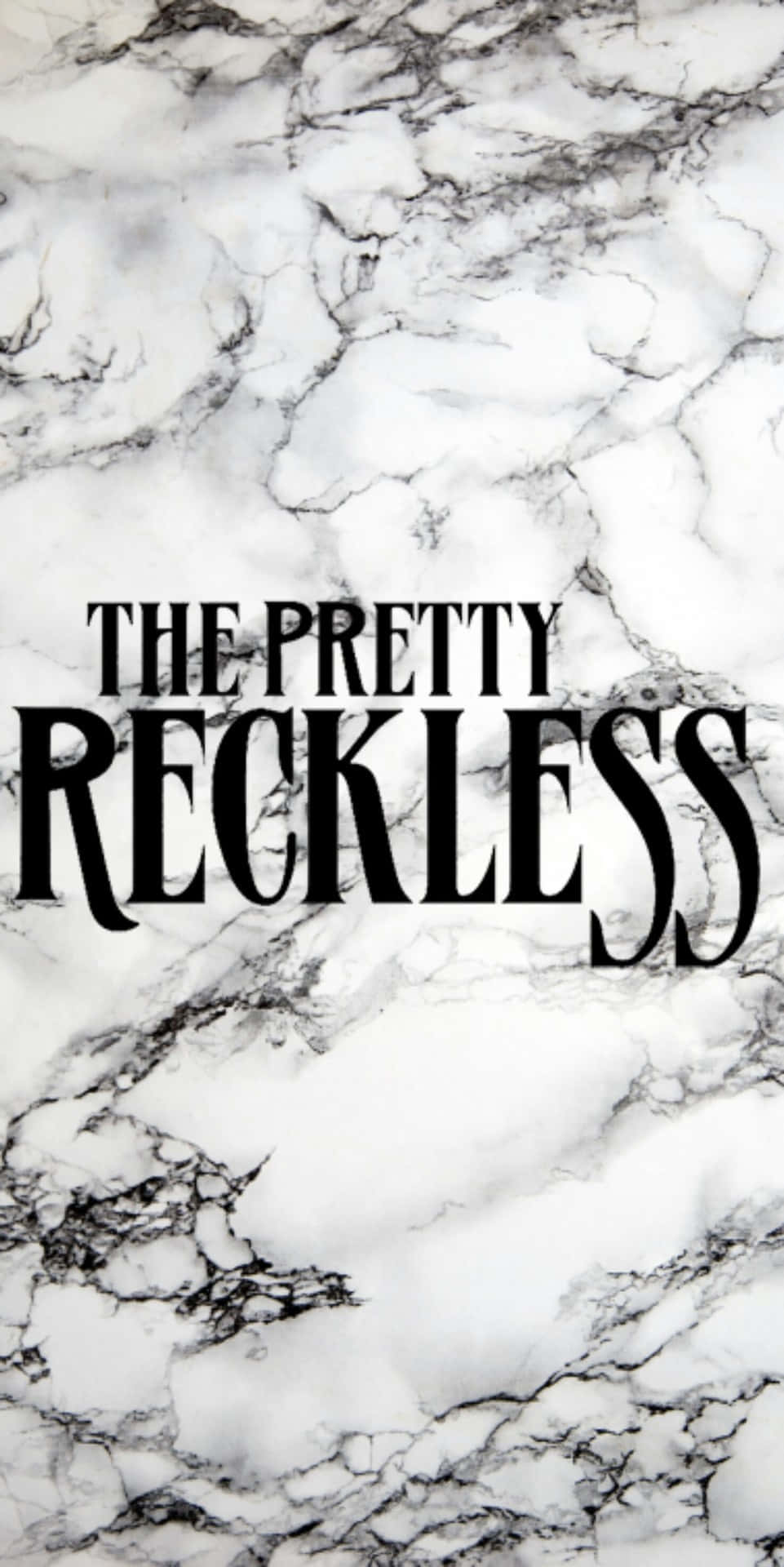 The Pretty Reckless Band Name In Marble Texture Background