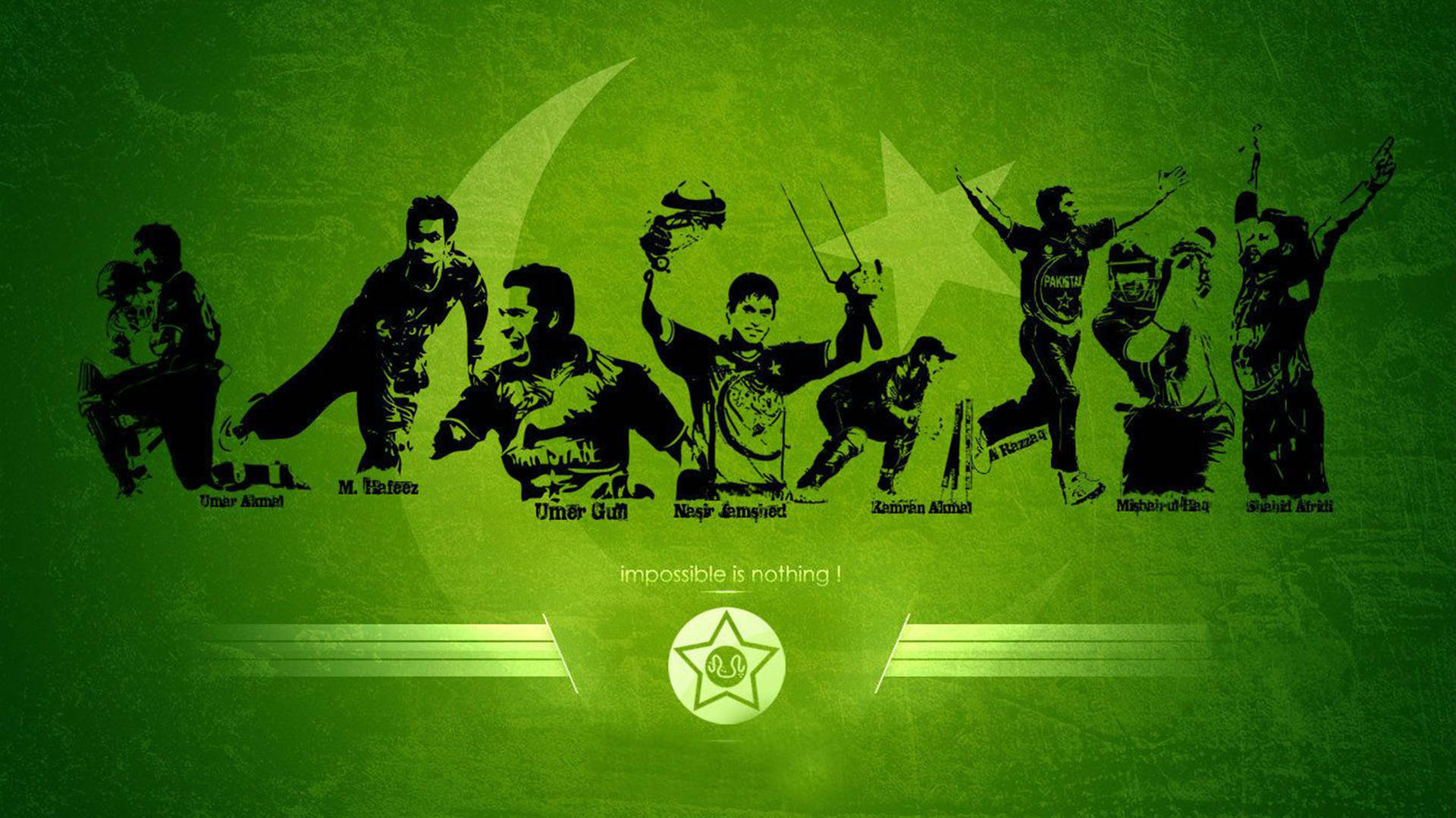The Pride Of Pakistan - Team Green In Action Background