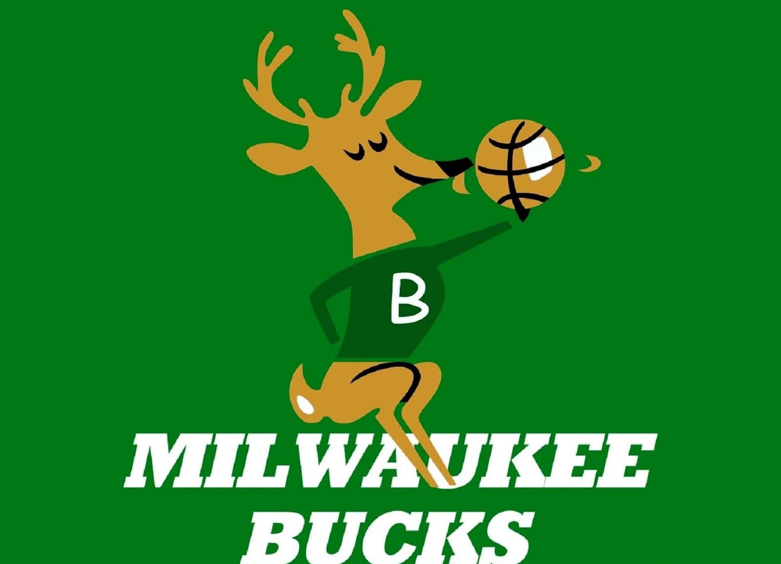 The Primary Logo Of The Milwaukee Bucks Background