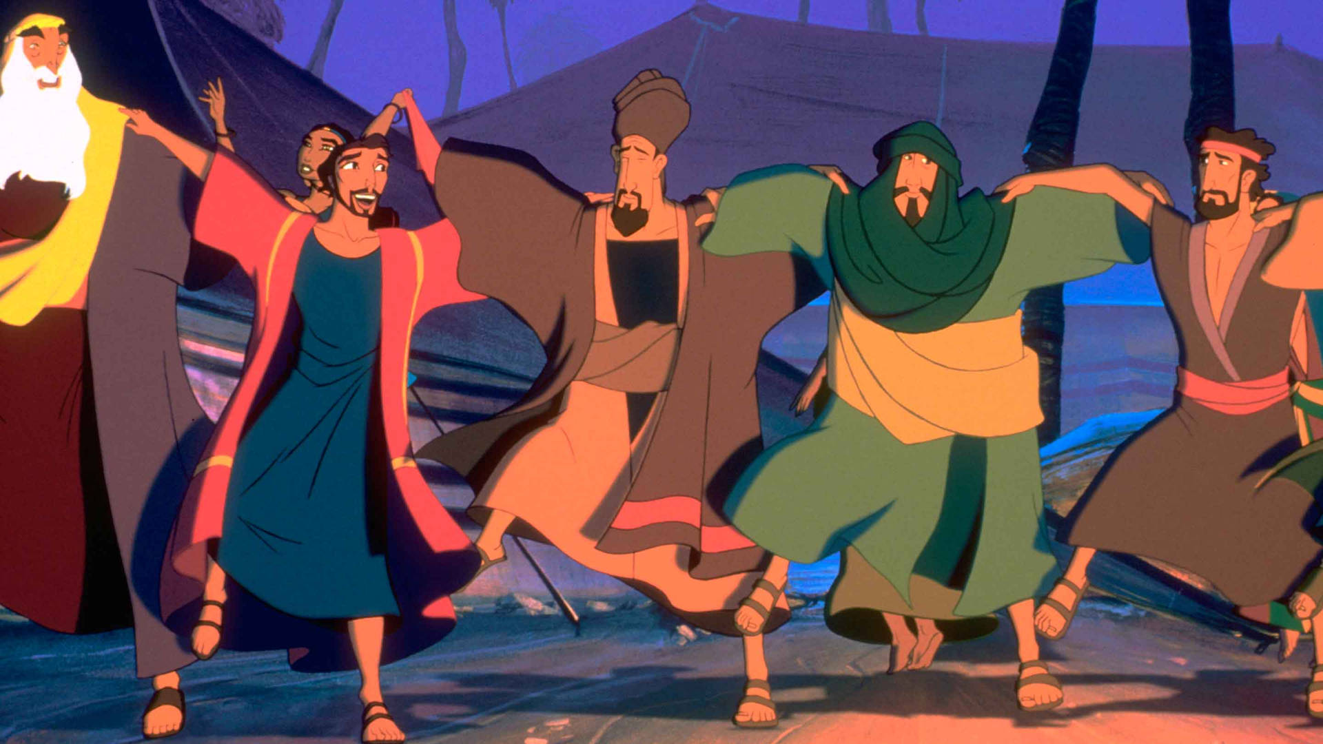 The Prince Of Egypt Characters Dancing