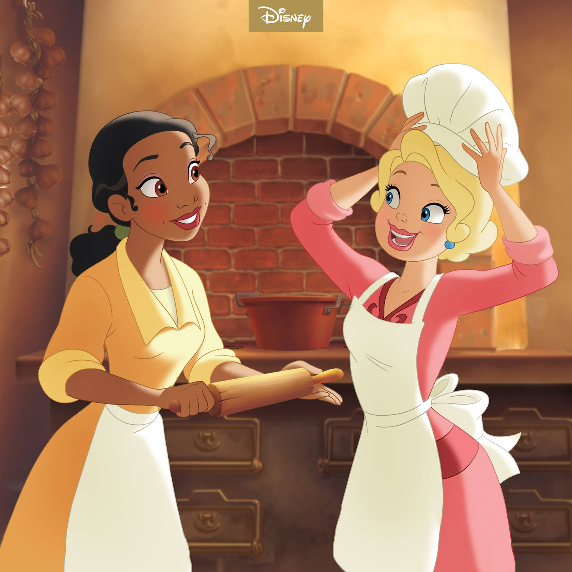 The Princess And The Frog Cooking Best Friends Background