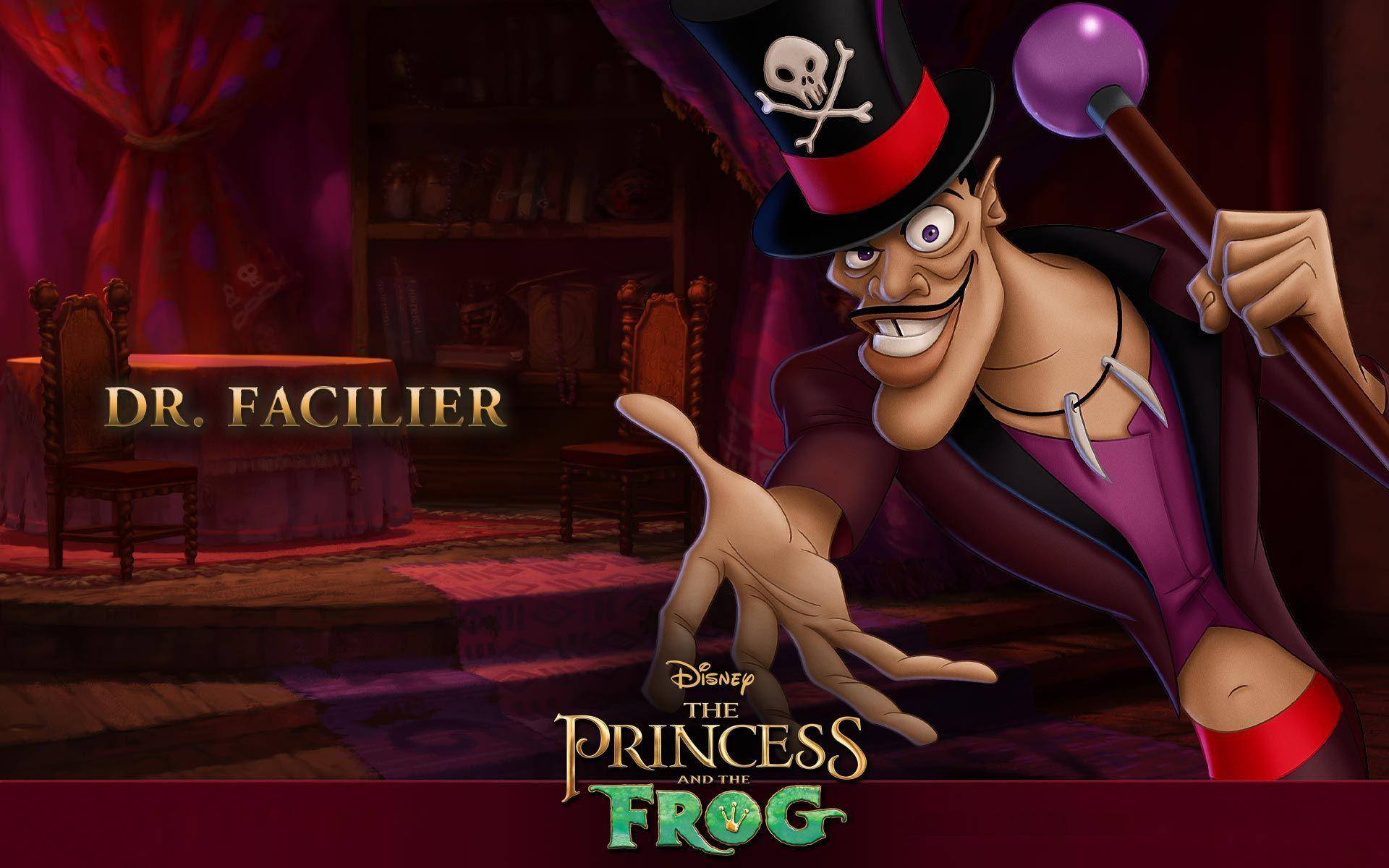 The Princess And The Frog Dr. Facilier Poster Background