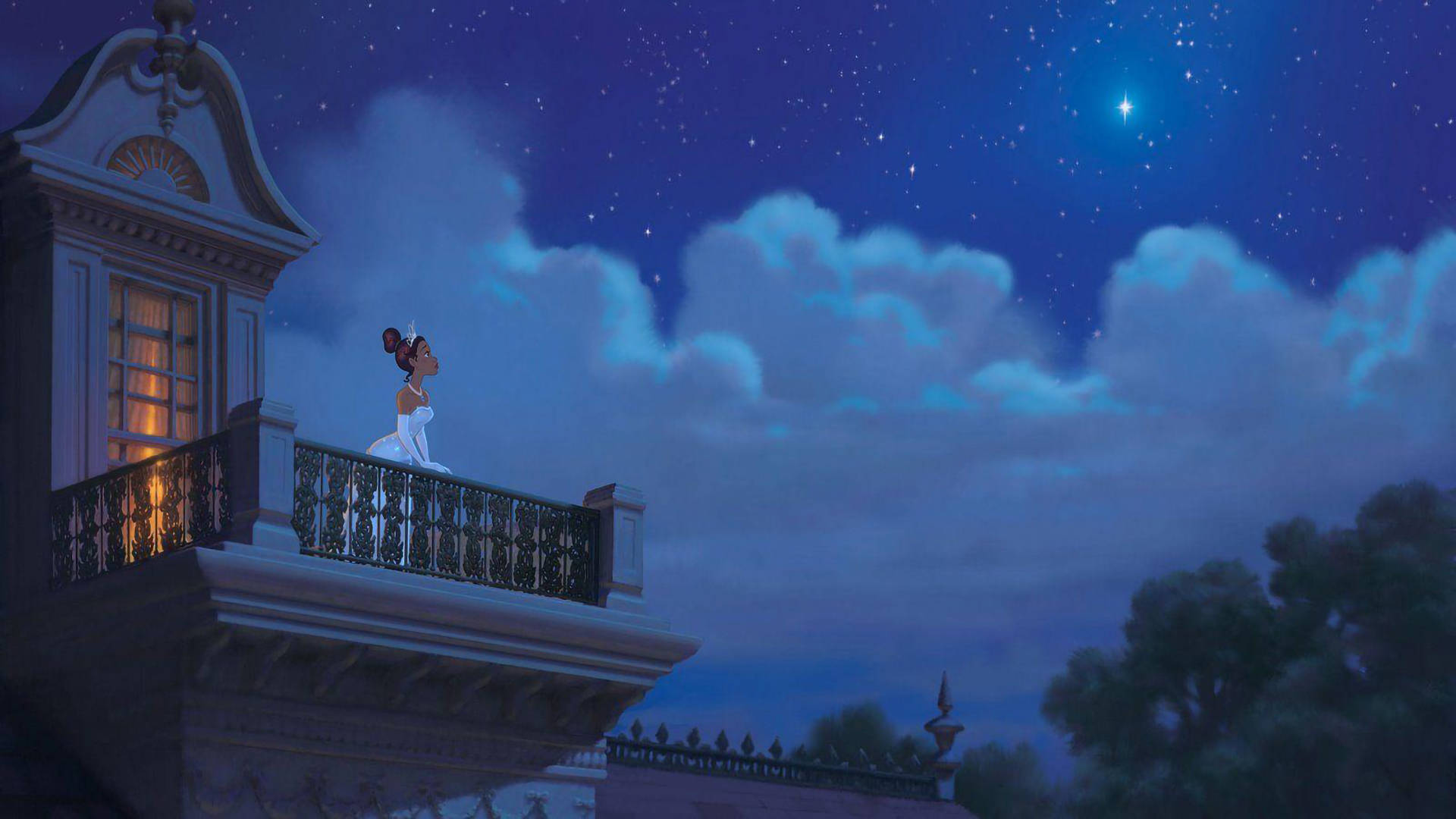 The Princess And The Frog Evening Star Background