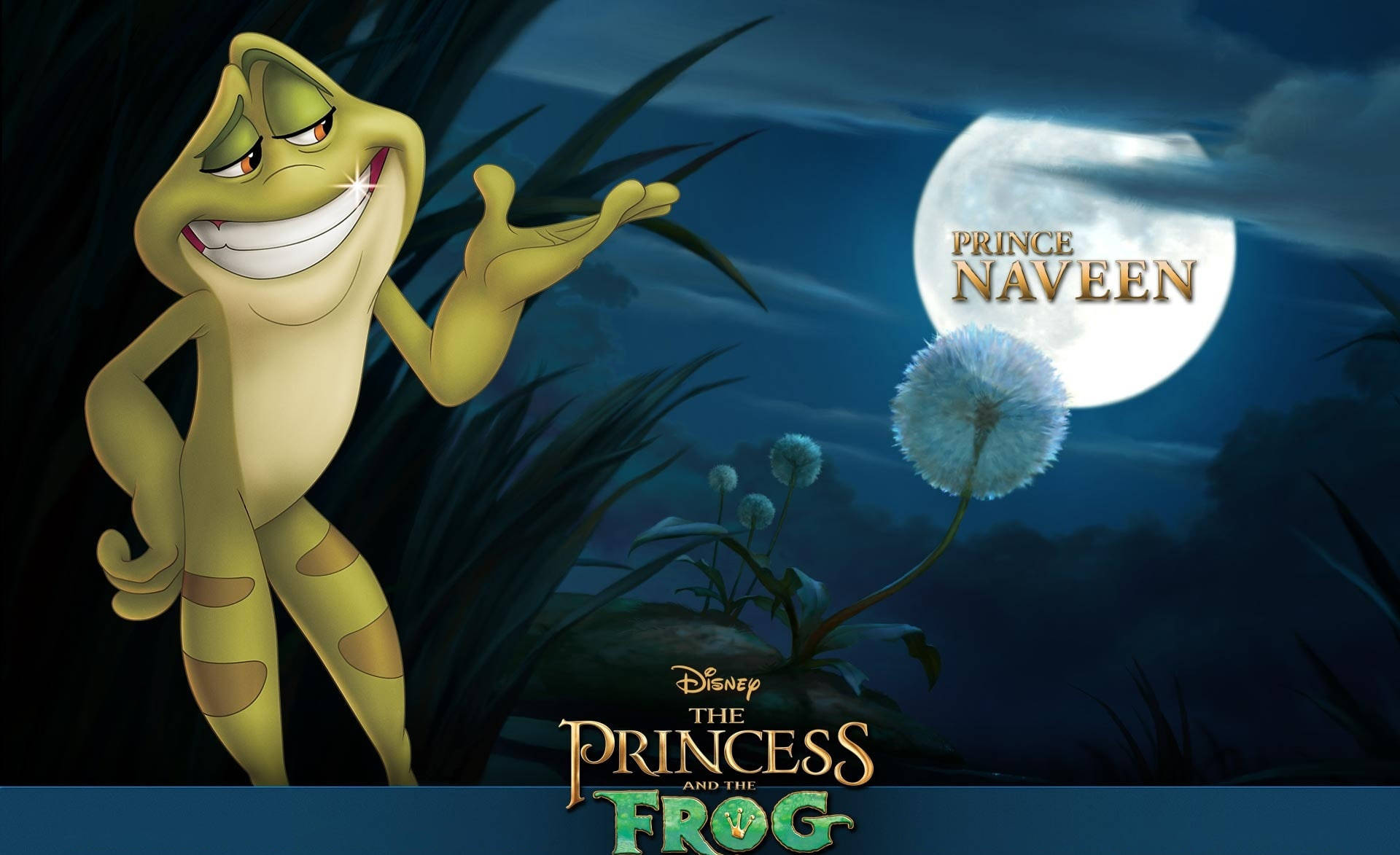The Princess And The Frog Naveen Poster Background