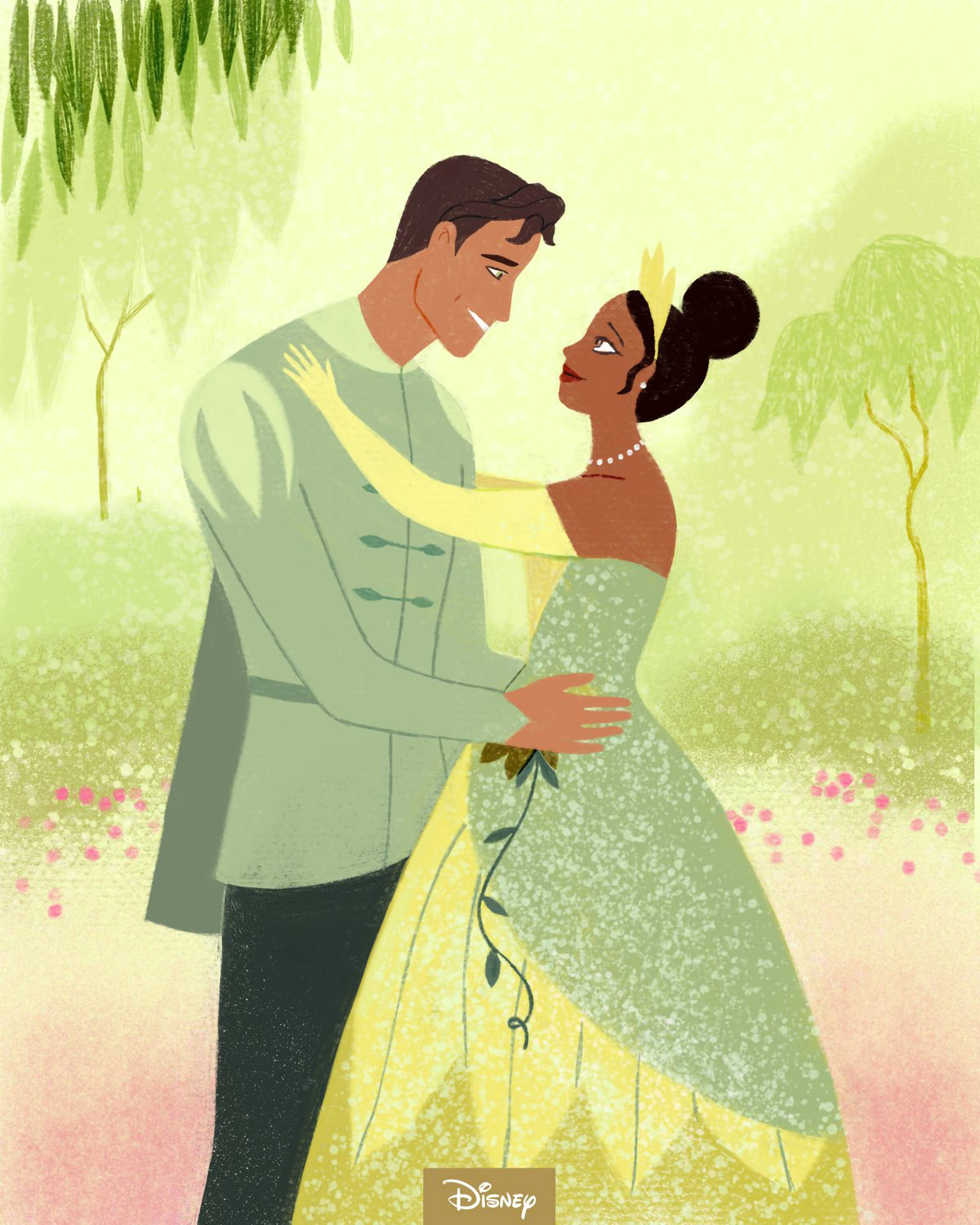 The Princess And The Frog Wedding Portrait Background