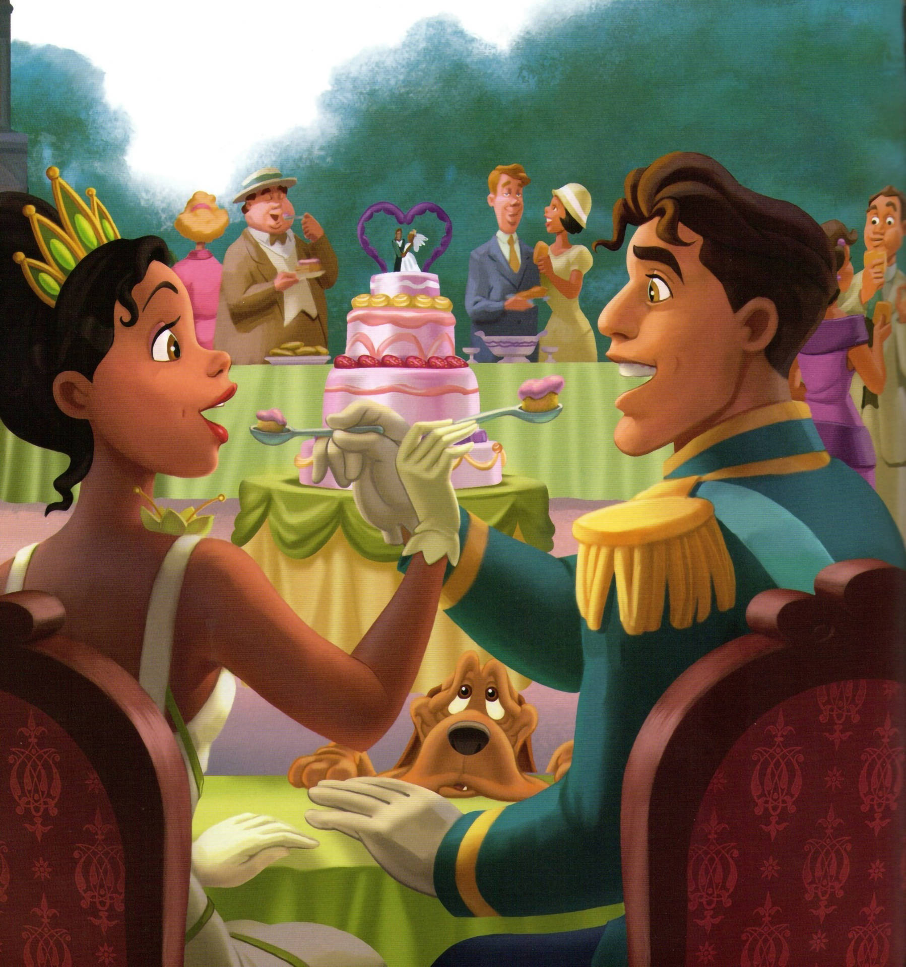 The Princess And The Frog Wedding Reception Background