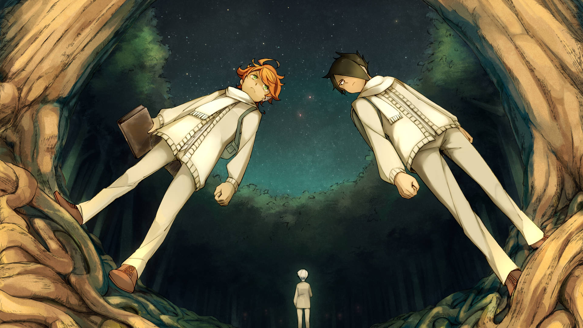 The Promised Neverland In The Woods Background