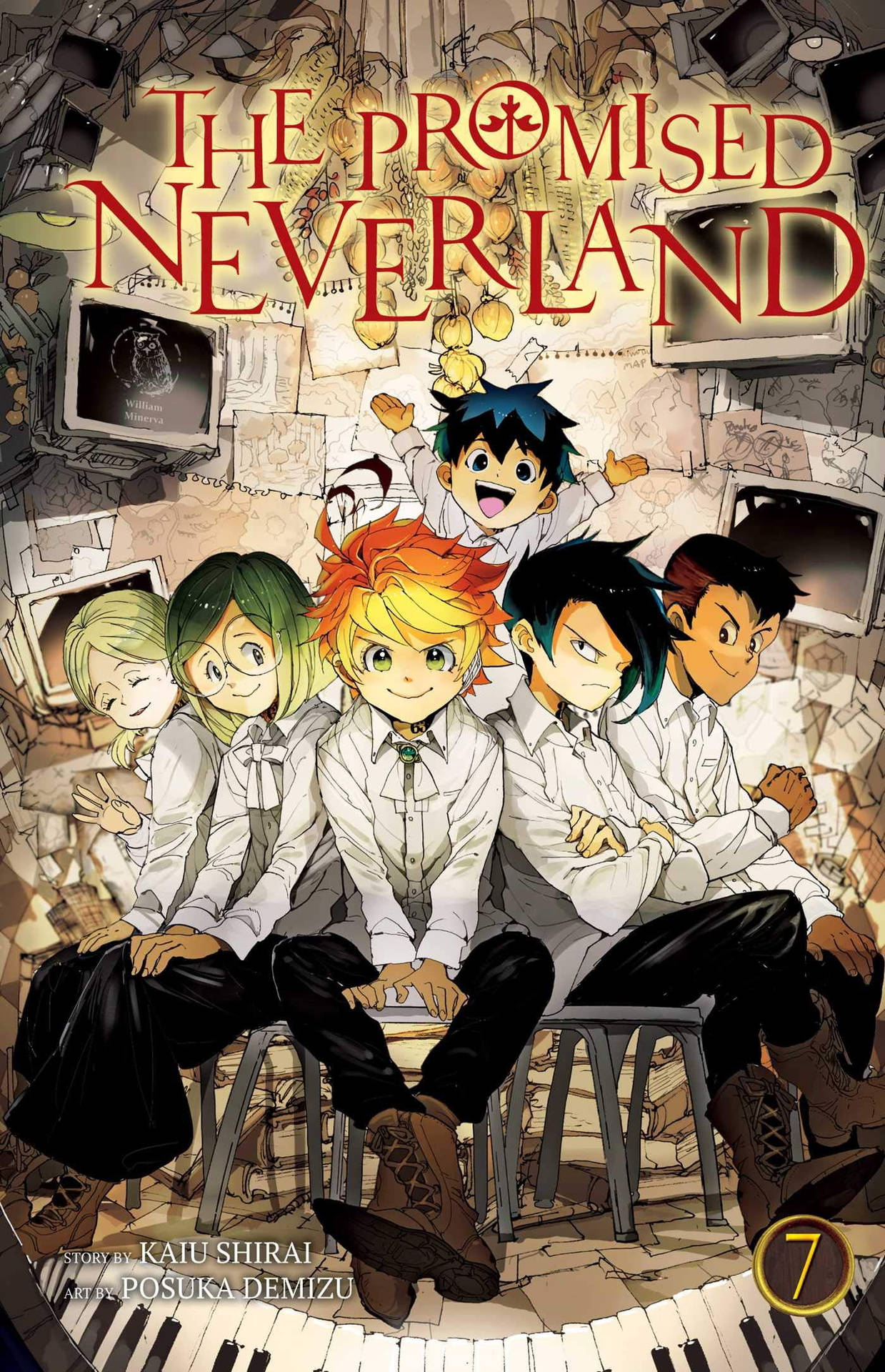 The Promised Neverland Volume 7 Cover Background
