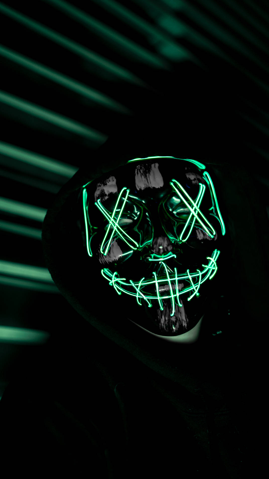 The Purge Green Mask Fanmade Background