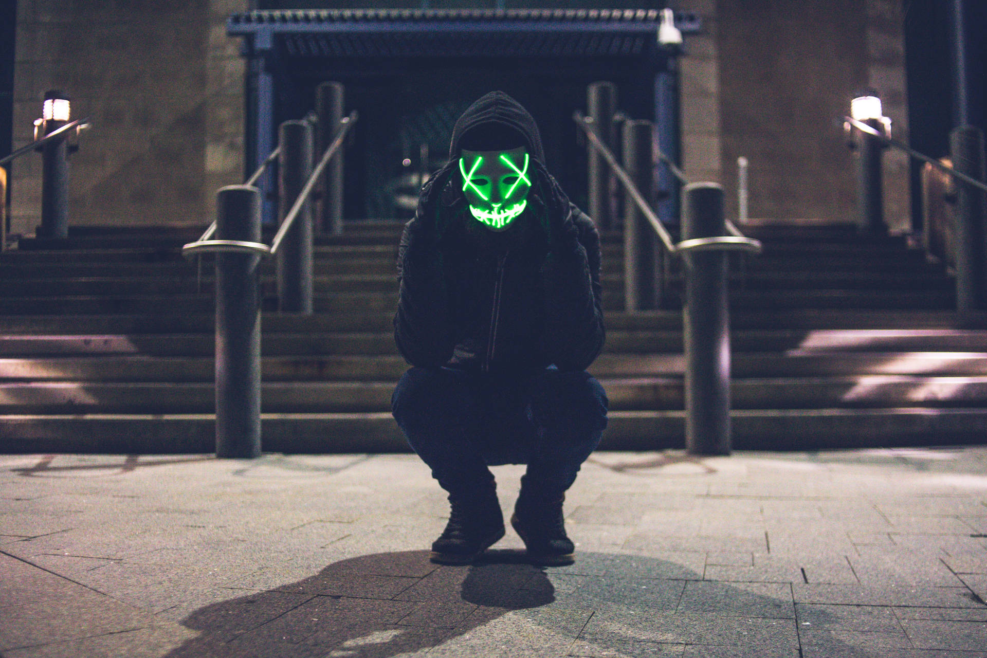 The Purge Man Crouching Fanmade Background