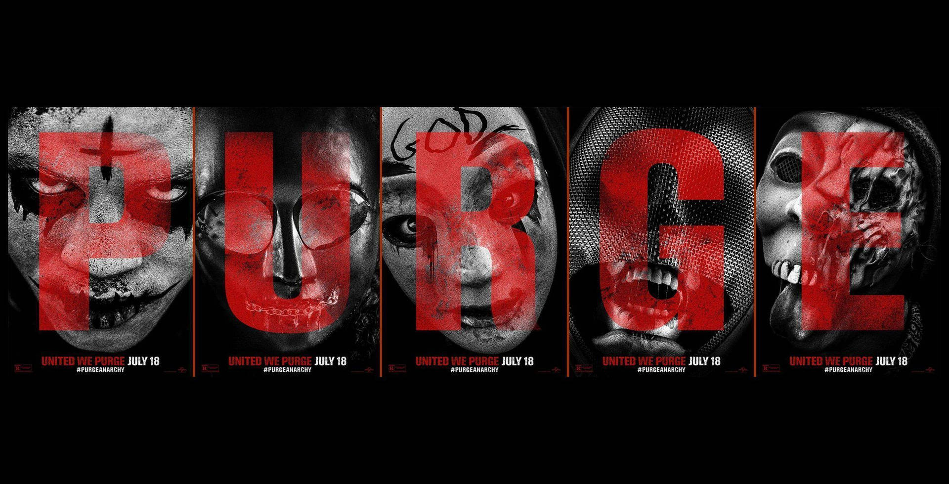 The Purge Movie Posters Side By Side Background