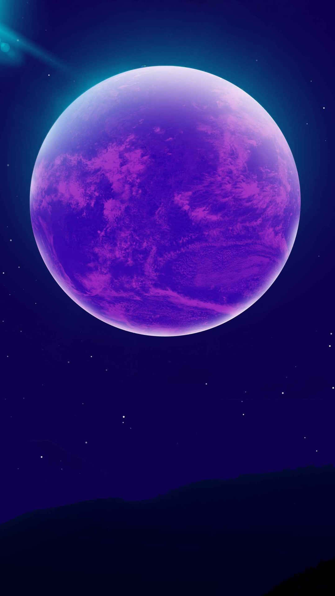 The Purple Moon Iphone Background