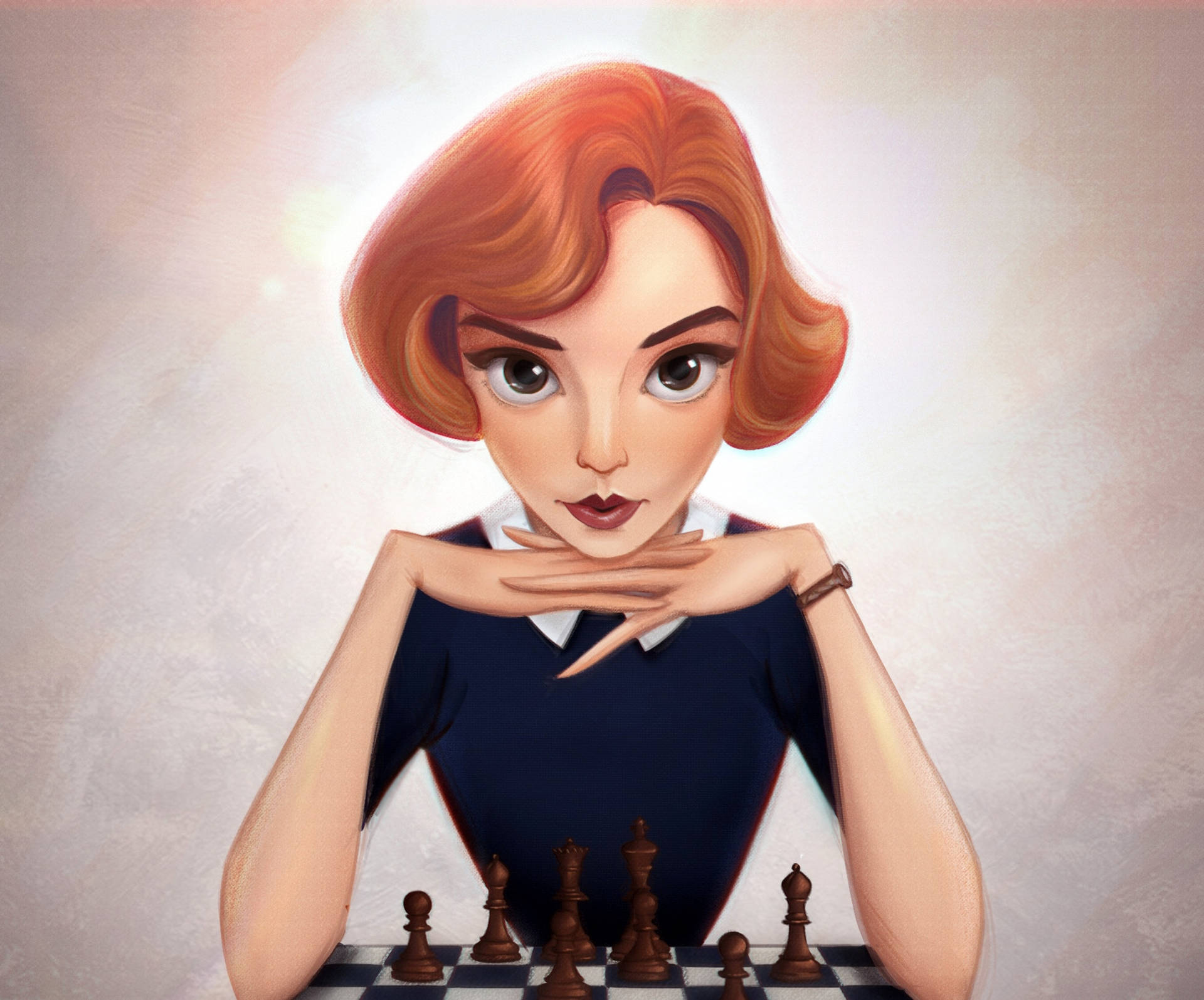 The Queen's Gambit Beth Digital Fan Art Background