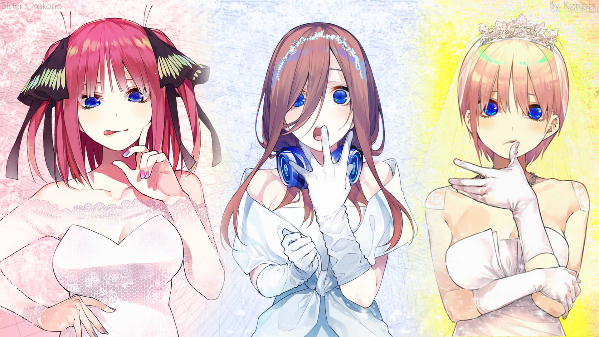 The Quintessential Quintuplets As Brides Background