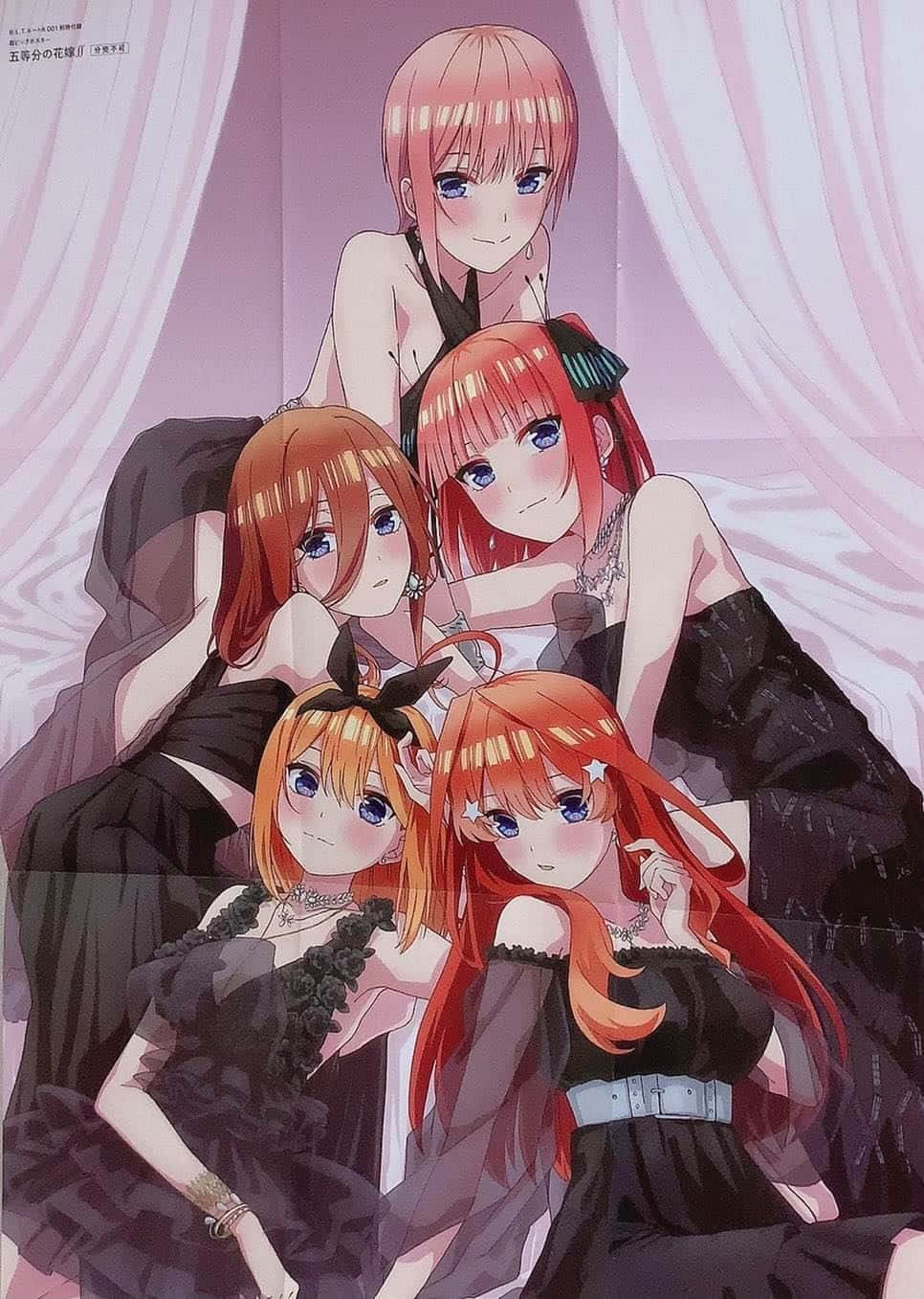 The Quintessential Quintuplets In Black Dresses