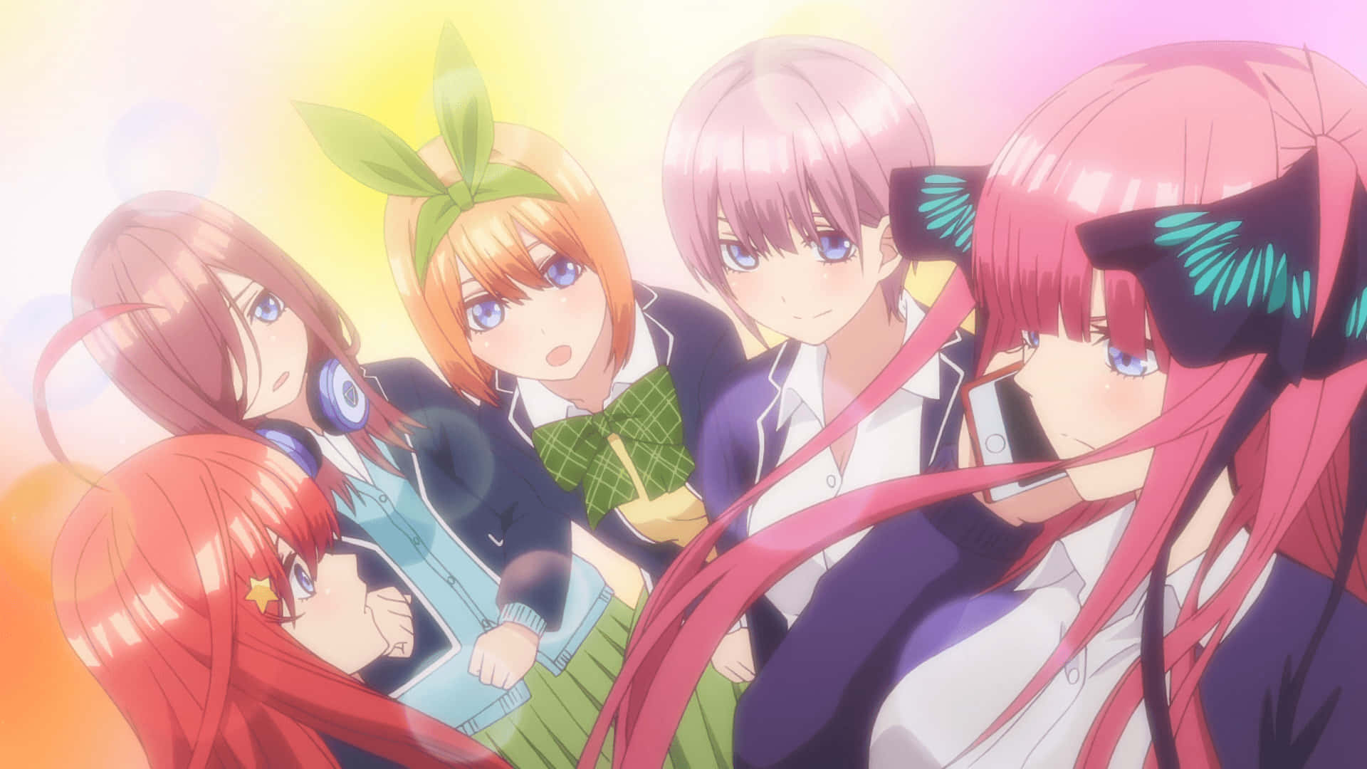 The Quintessential Quintuplets In The School Background