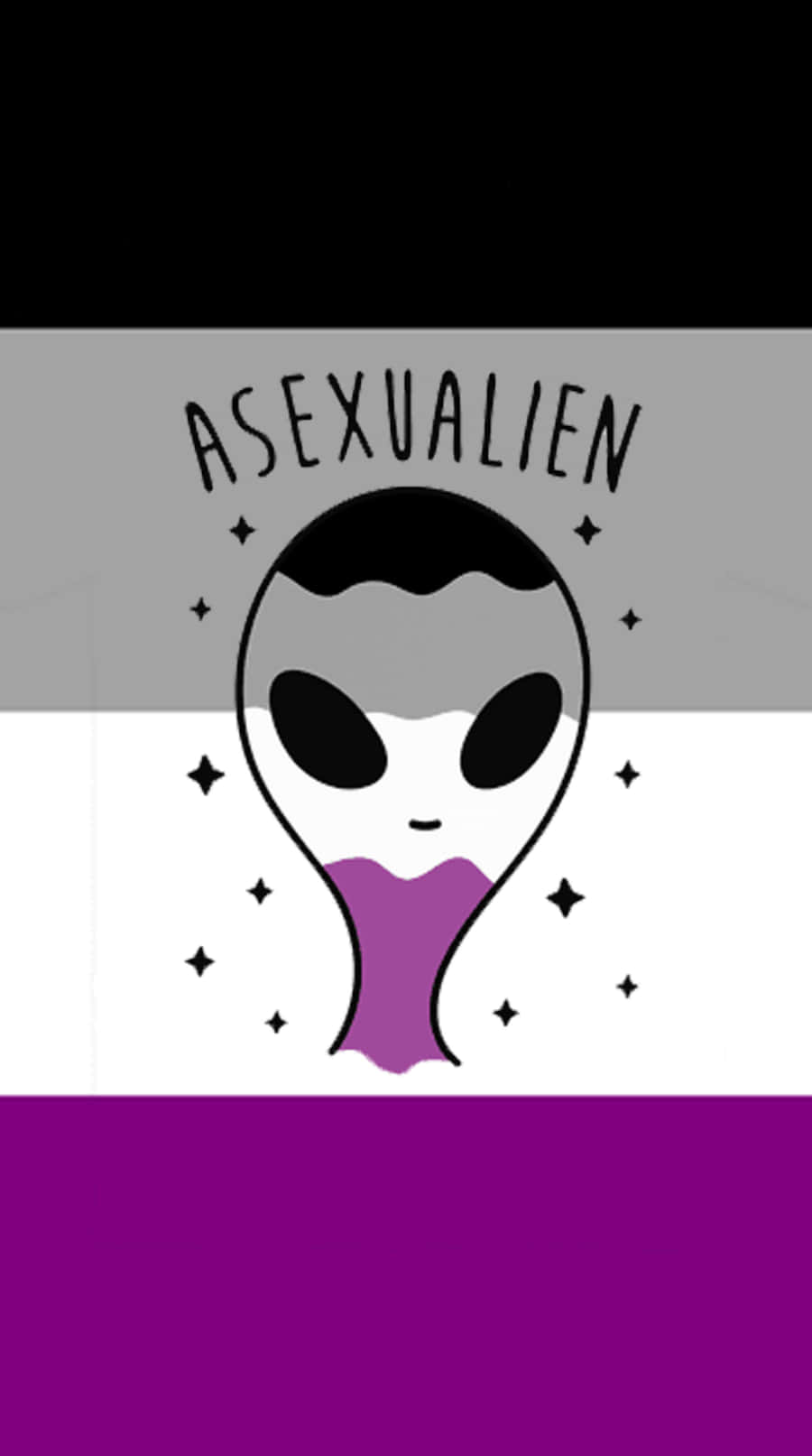 The Radiant Pride Of Asexuality Background
