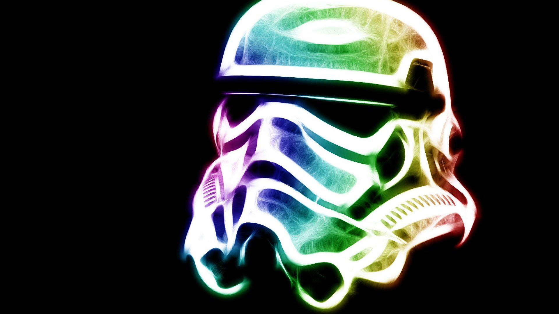 The Radiant Stormtrooper Helmet Background