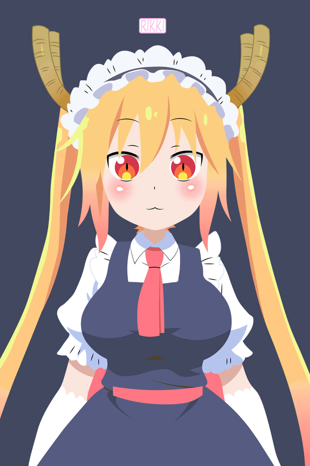 The Red Eyes And Smug Face Of An Anime Character Background